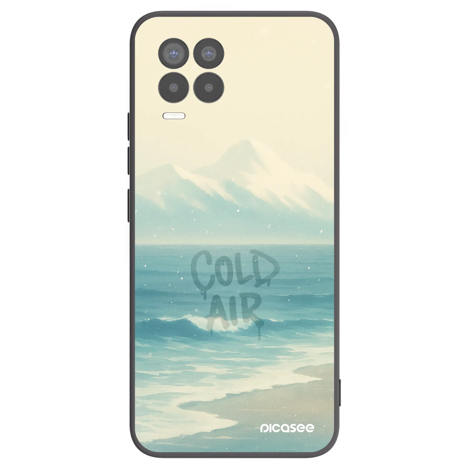 Picasee silikonový černý obal pro Realme 8 Pro - COLD AIR