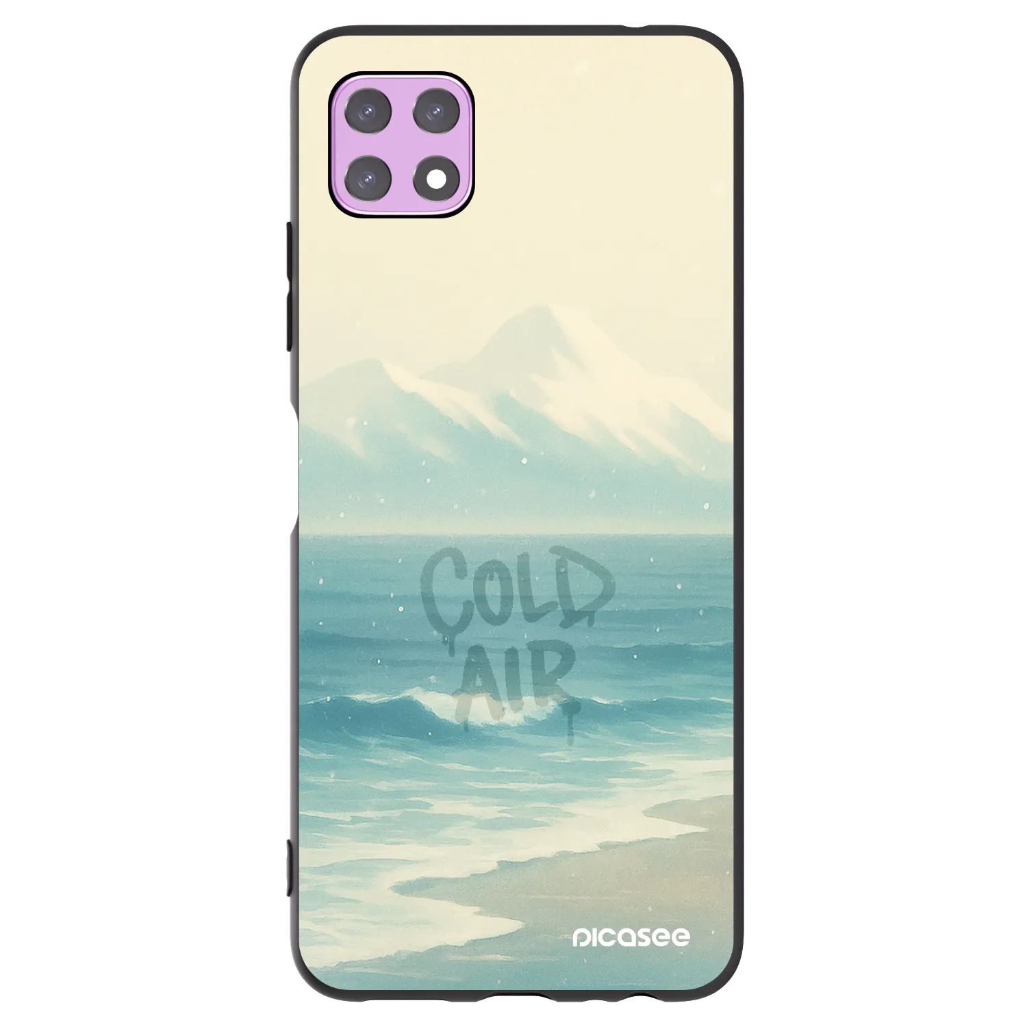 Picasee silikonový černý obal pro Samsung Galaxy A22 A226B 5G - COLD AIR
