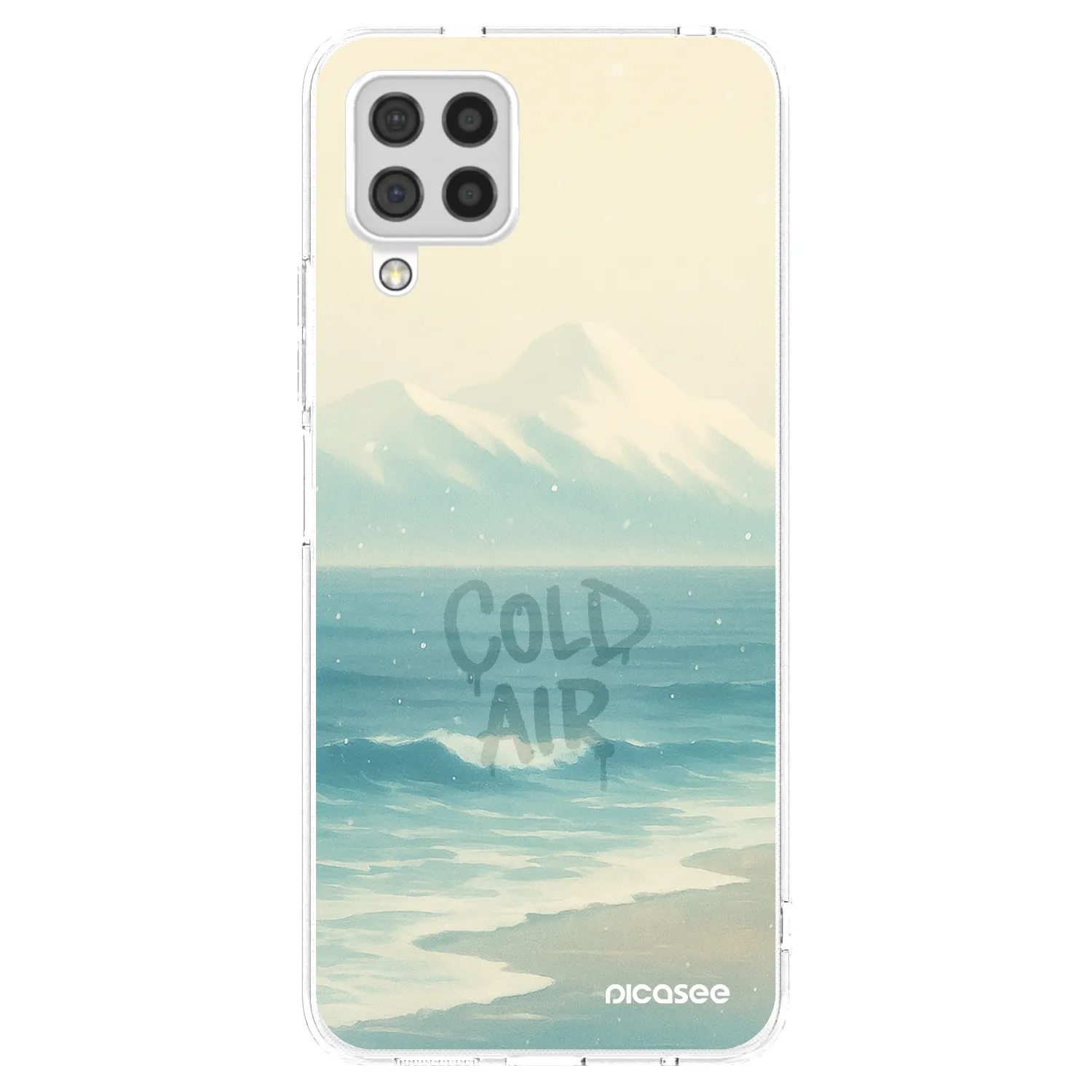 Picasee silikonový průhledný obal pro Samsung Galaxy A22 A225F 4G - COLD AIR