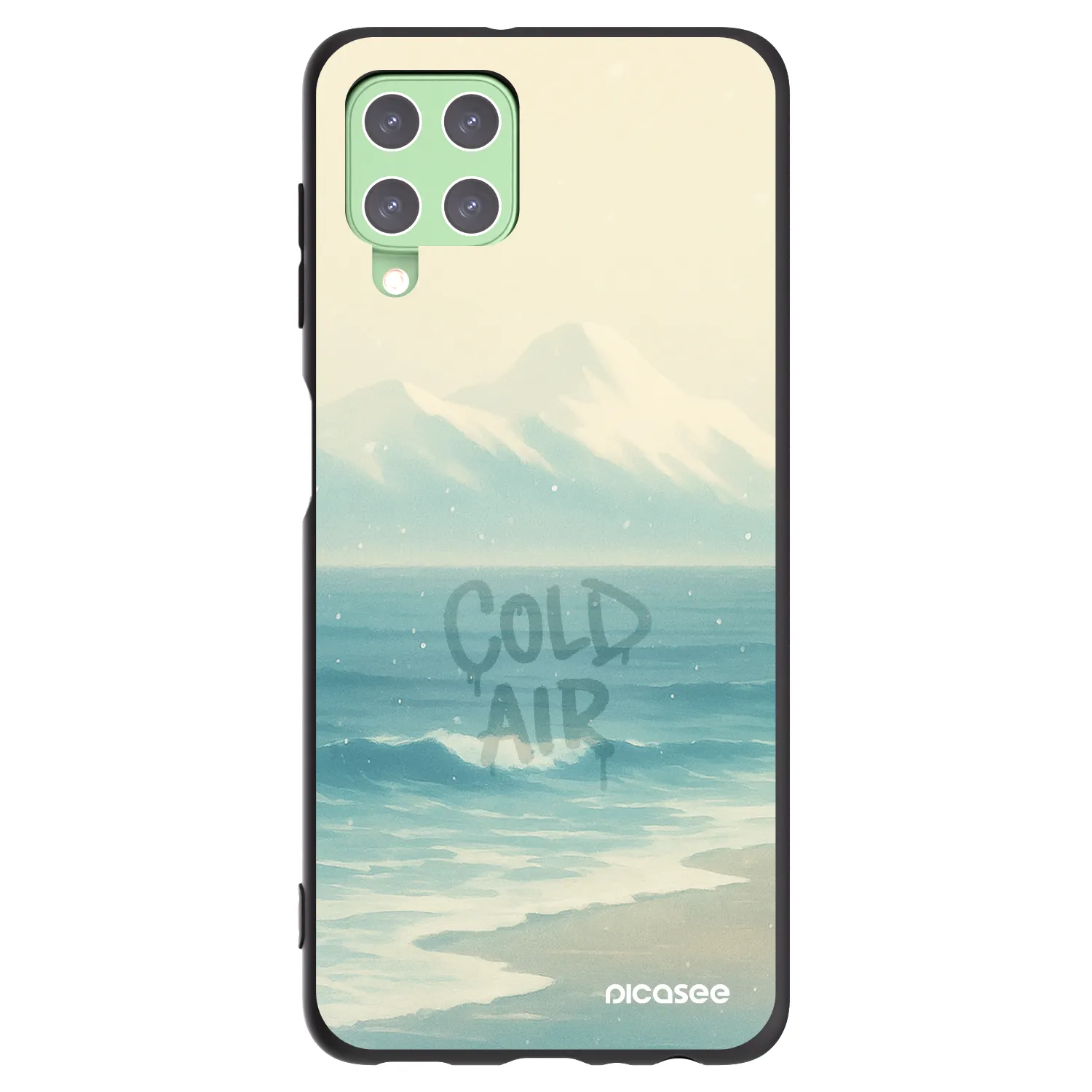 Picasee silikonový černý obal pro Samsung Galaxy A22 A225F 4G - COLD AIR