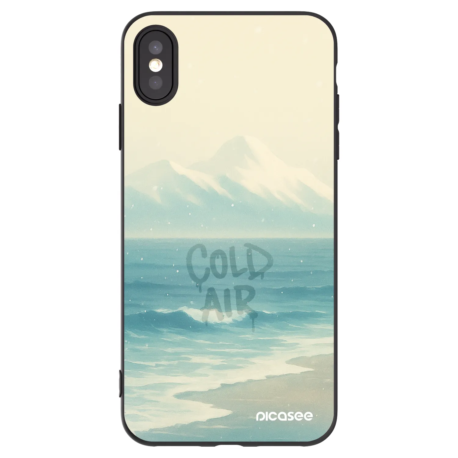 Picasee silikonový černý obal pro Apple iPhone XS Max - COLD AIR
