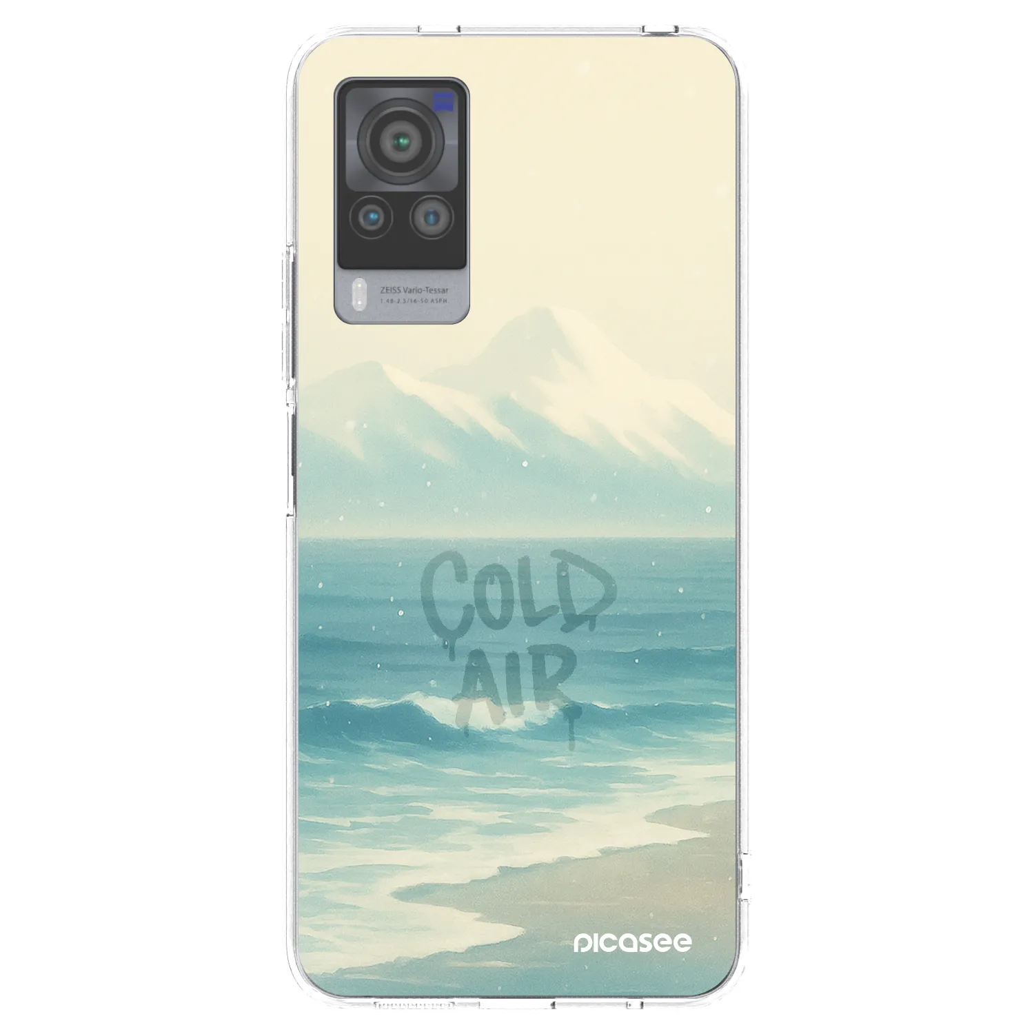 Picasee silikonový průhledný obal pro Vivo X60 Pro 5G - COLD AIR