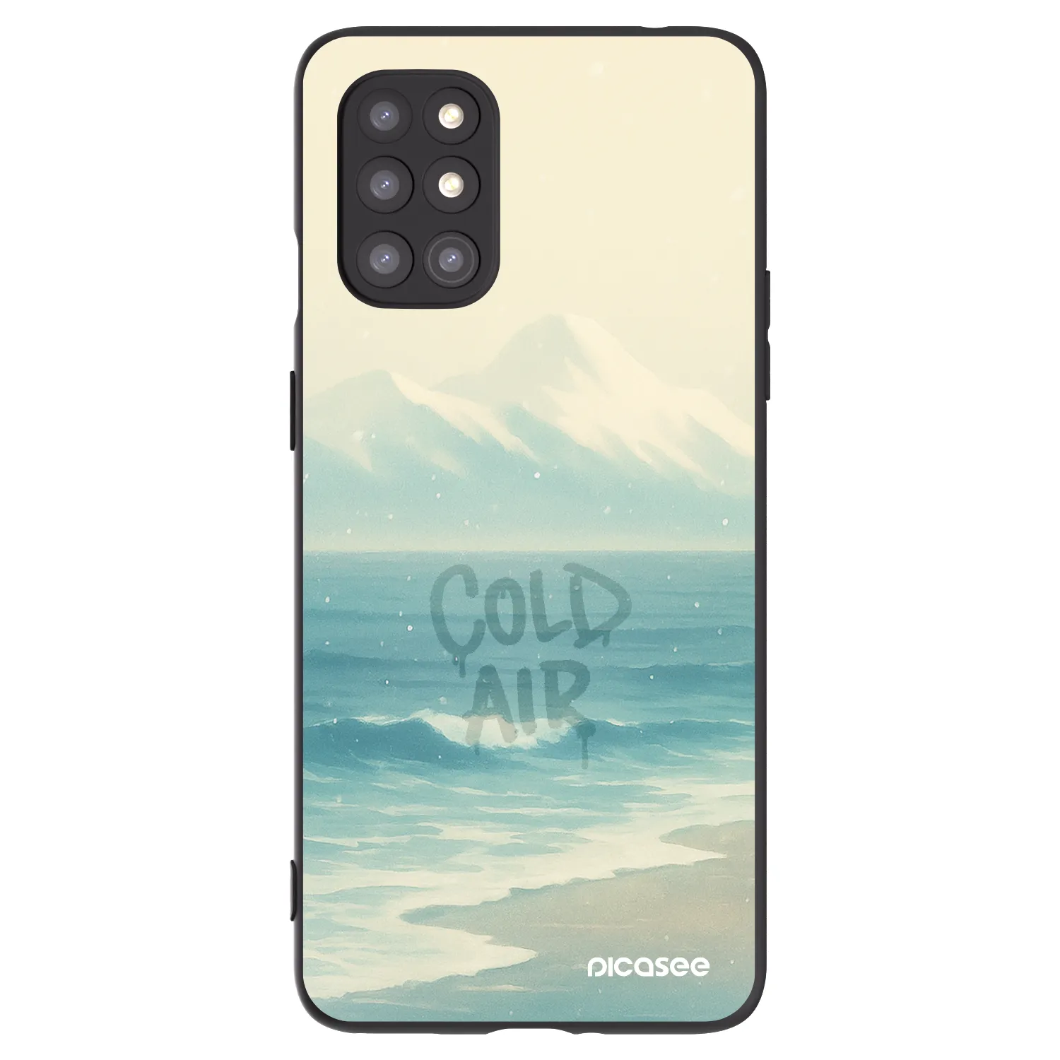 Picasee silikonový černý obal pro OnePlus 8T - COLD AIR