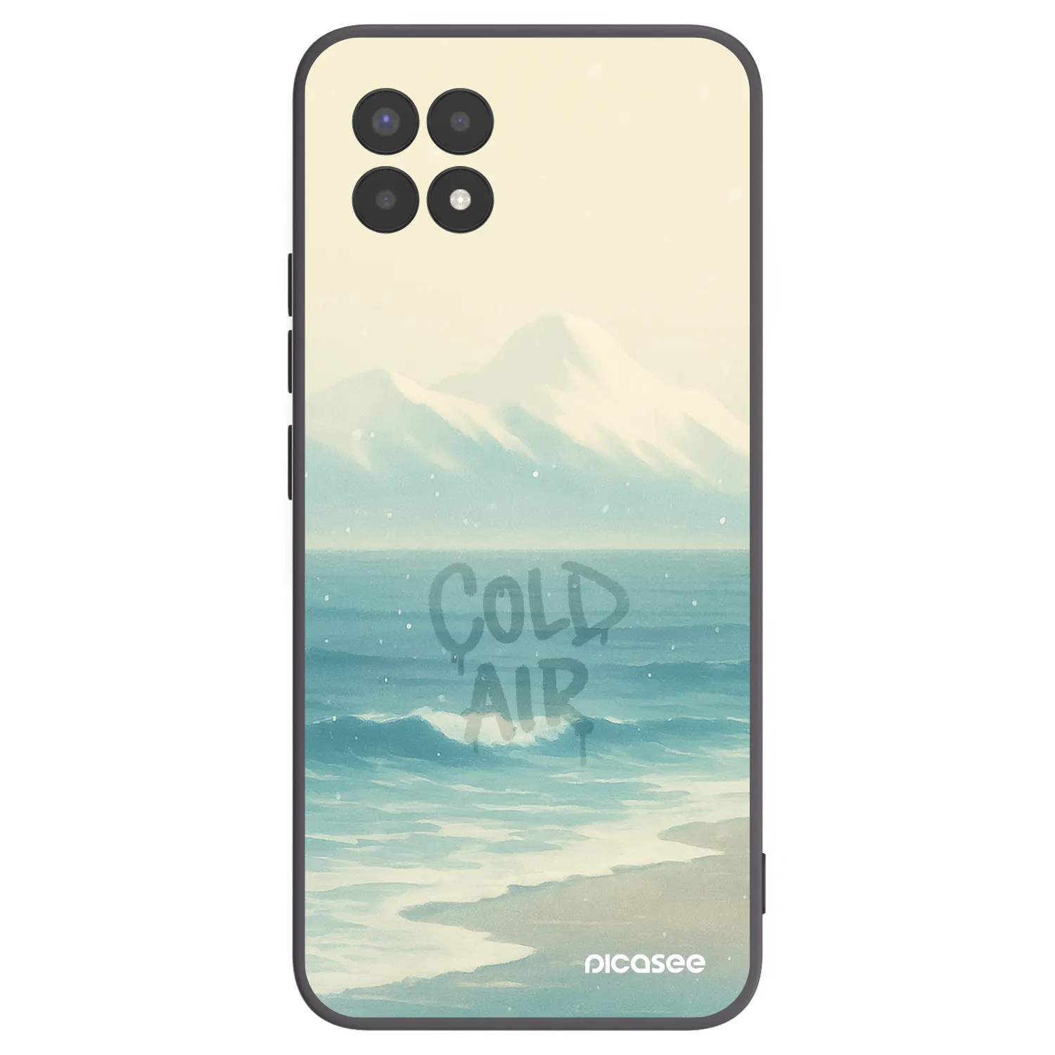 Picasee silikonový černý obal pro Realme 8i - COLD AIR