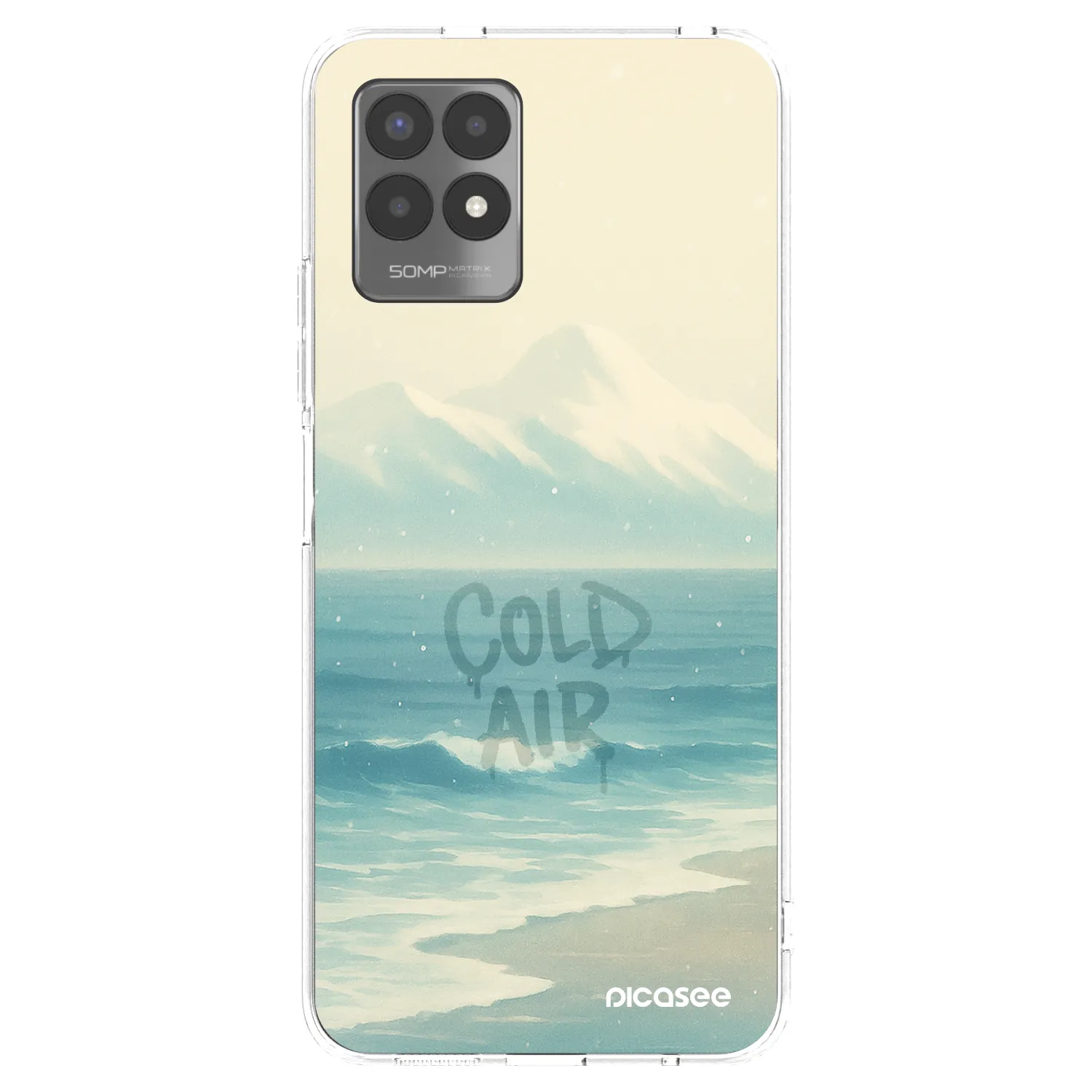 Picasee silikonový průhledný obal pro Realme 8i - COLD AIR
