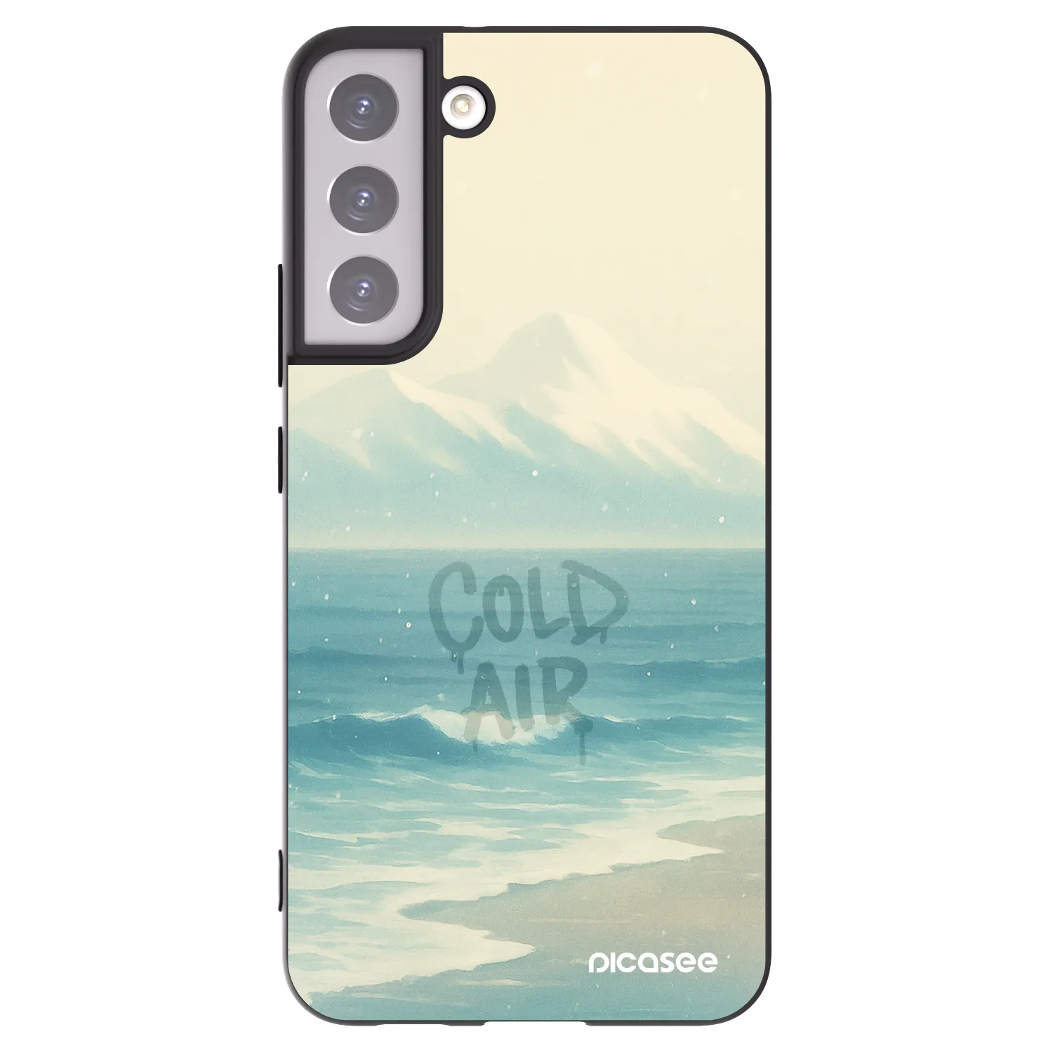 Picasee silikonový černý obal pro Samsung Galaxy S22+ 5G - COLD AIR