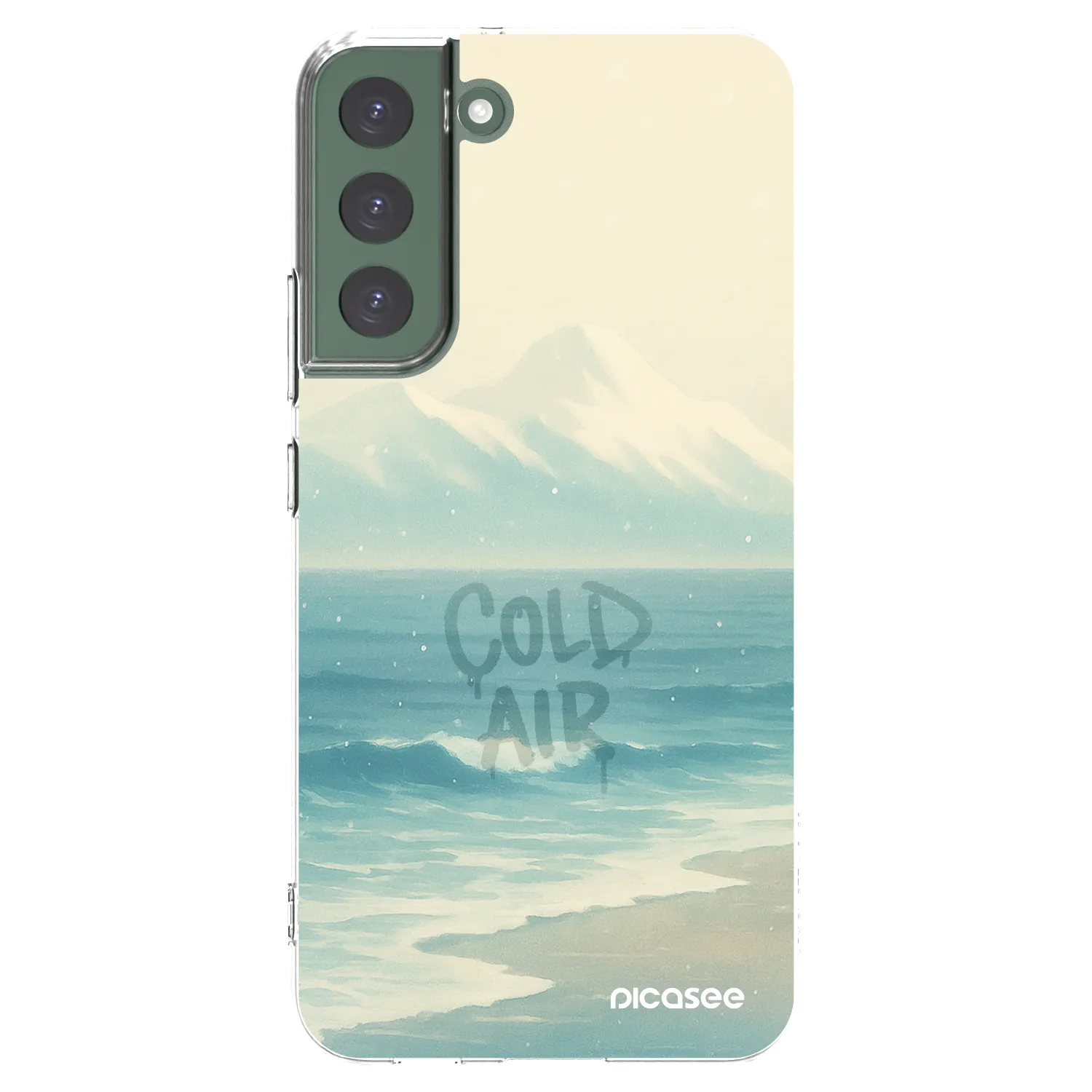 Picasee silikonový průhledný obal pro Samsung Galaxy S22+ 5G - COLD AIR