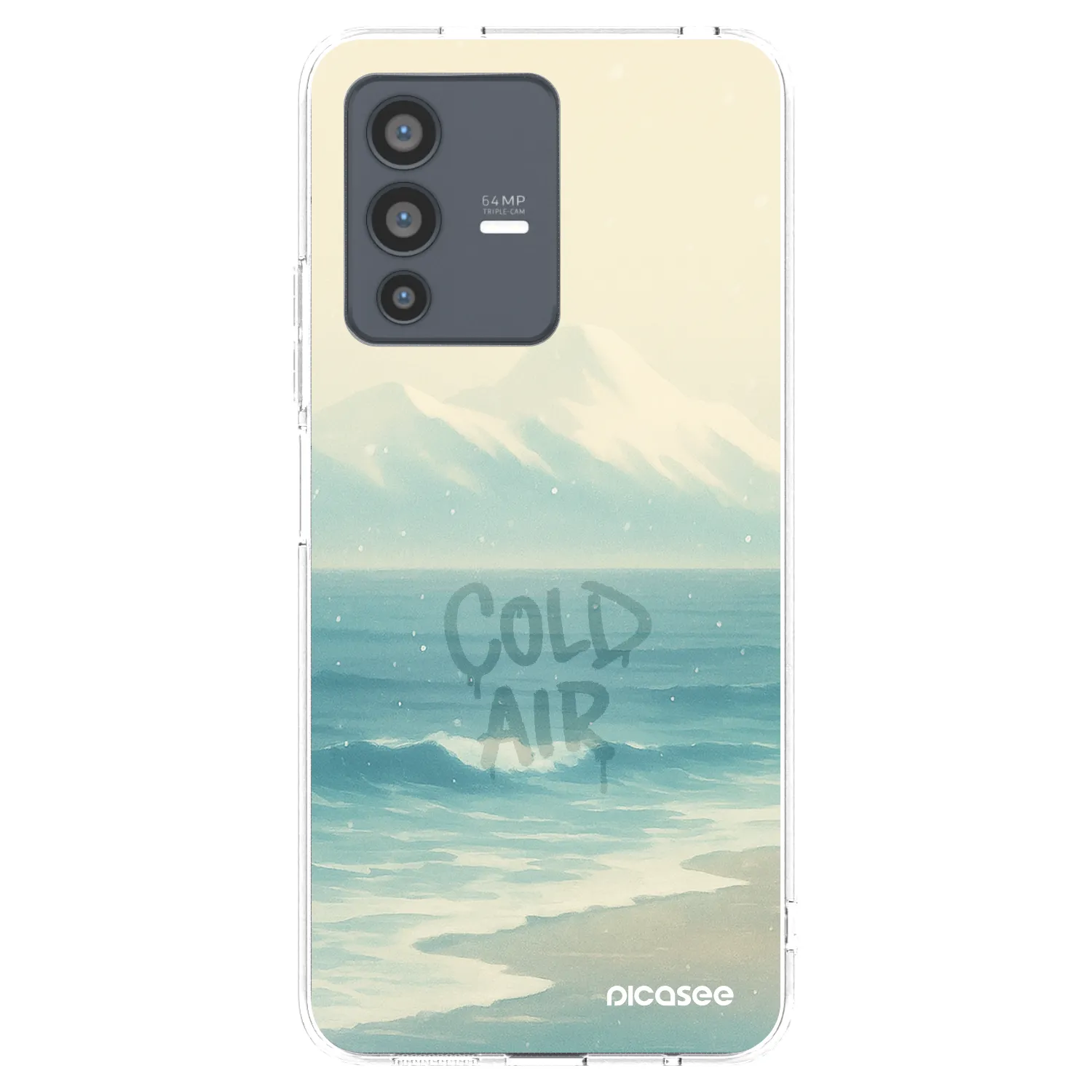 Picasee silikonový průhledný obal pro Vivo V23 5G - COLD AIR