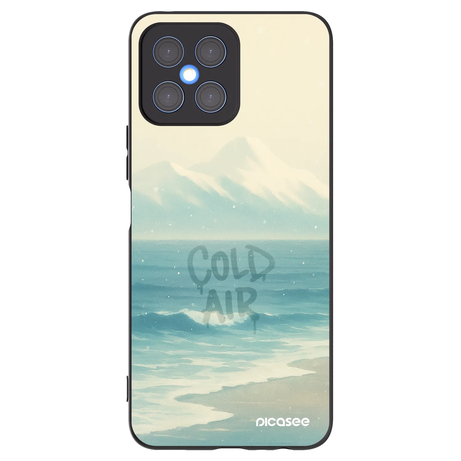 Picasee silikonový černý obal pro Honor X8 4G - COLD AIR