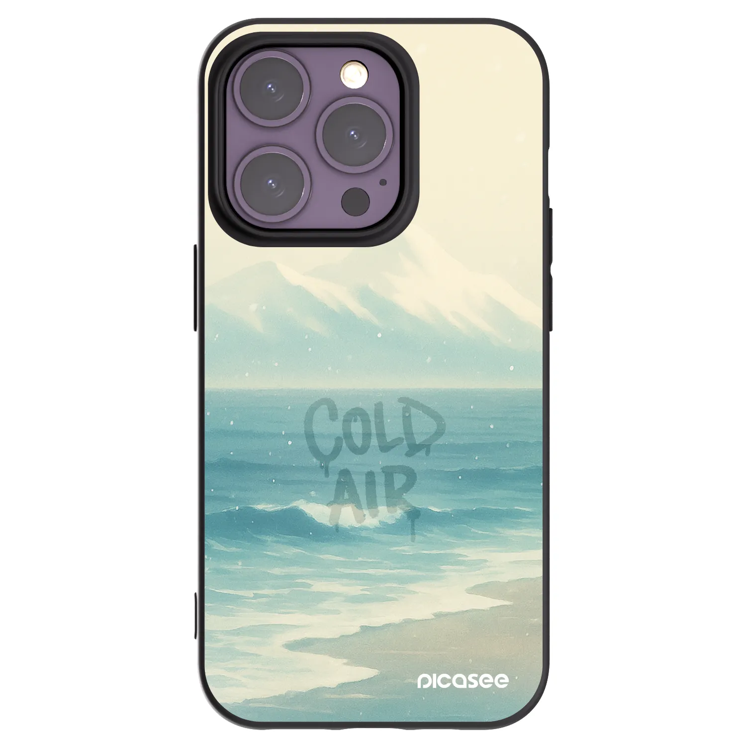 Picasee silikonový černý obal pro Apple iPhone 14 Pro - COLD AIR