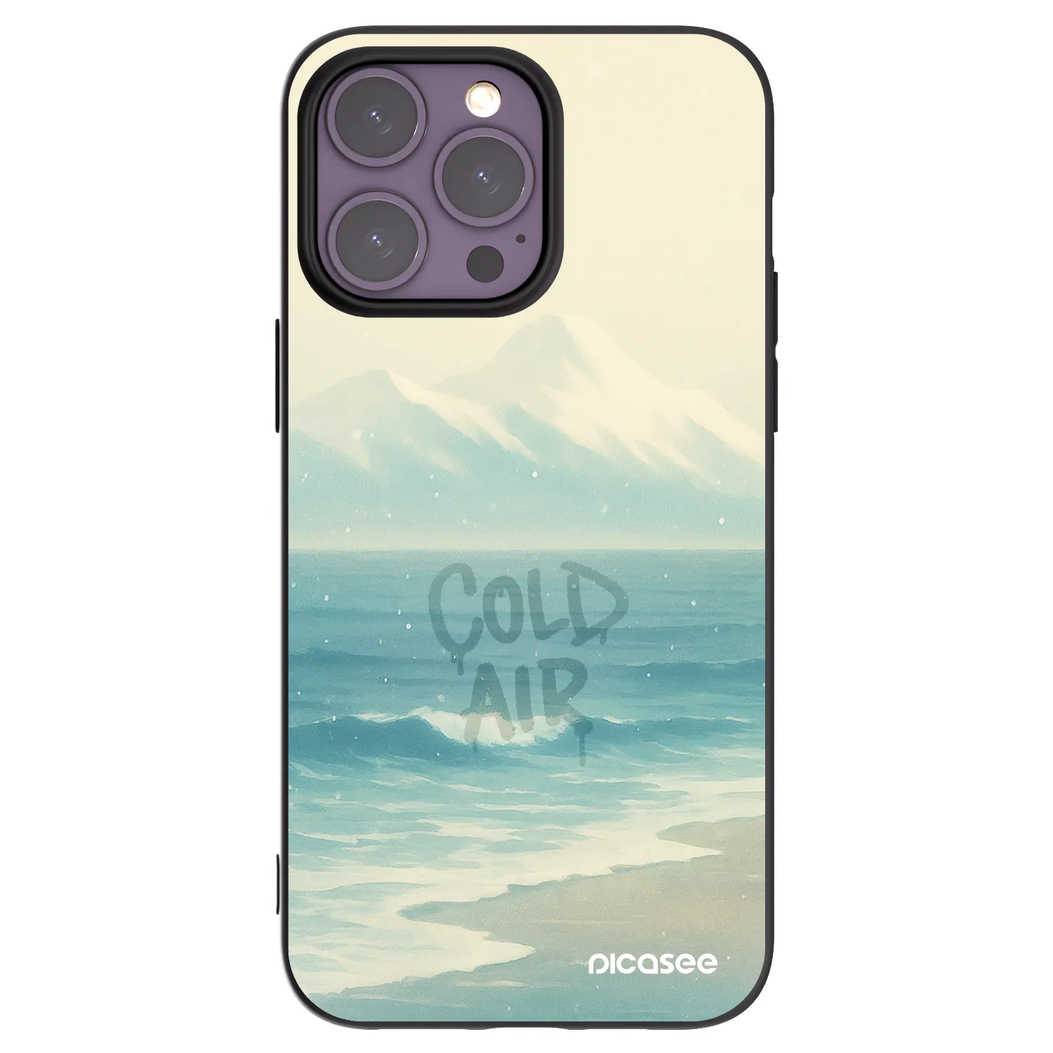 Picasee silikonový černý obal pro Apple iPhone 14 Pro Max - COLD AIR