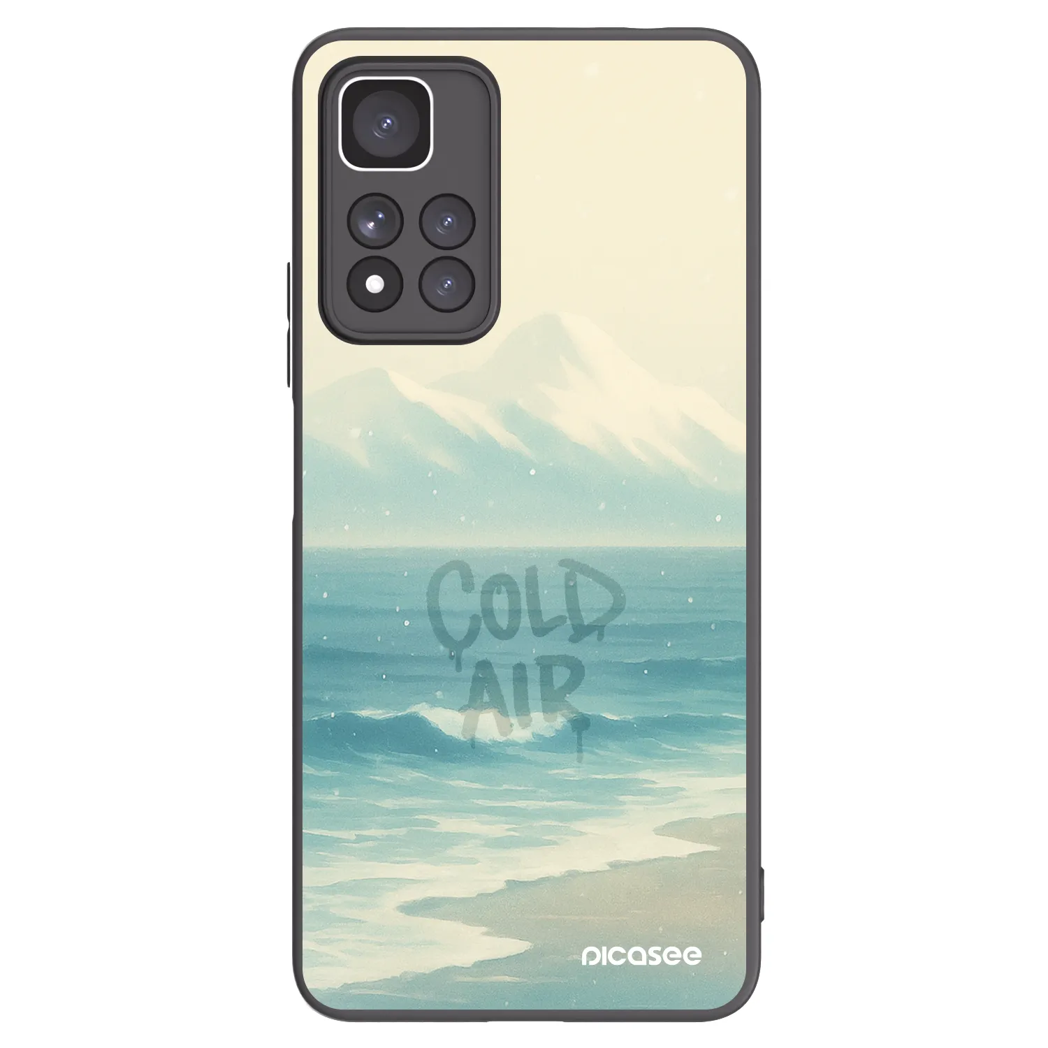 Picasee silikonový černý obal pro Xiaomi Redmi Note 11 Pro+ 5G - COLD AIR