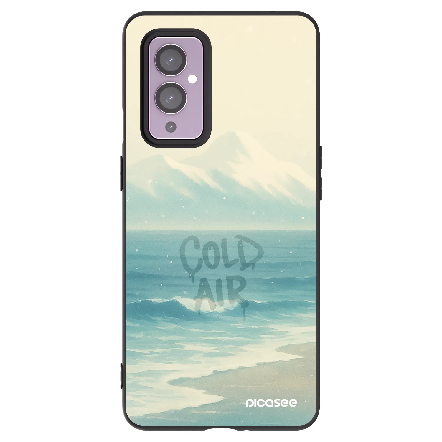 Picasee silikonový černý obal pro OnePlus 9 - COLD AIR