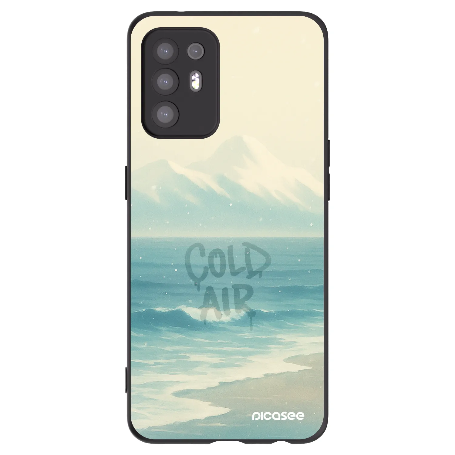Picasee silikonový černý obal pro OPPO A94 5G - COLD AIR