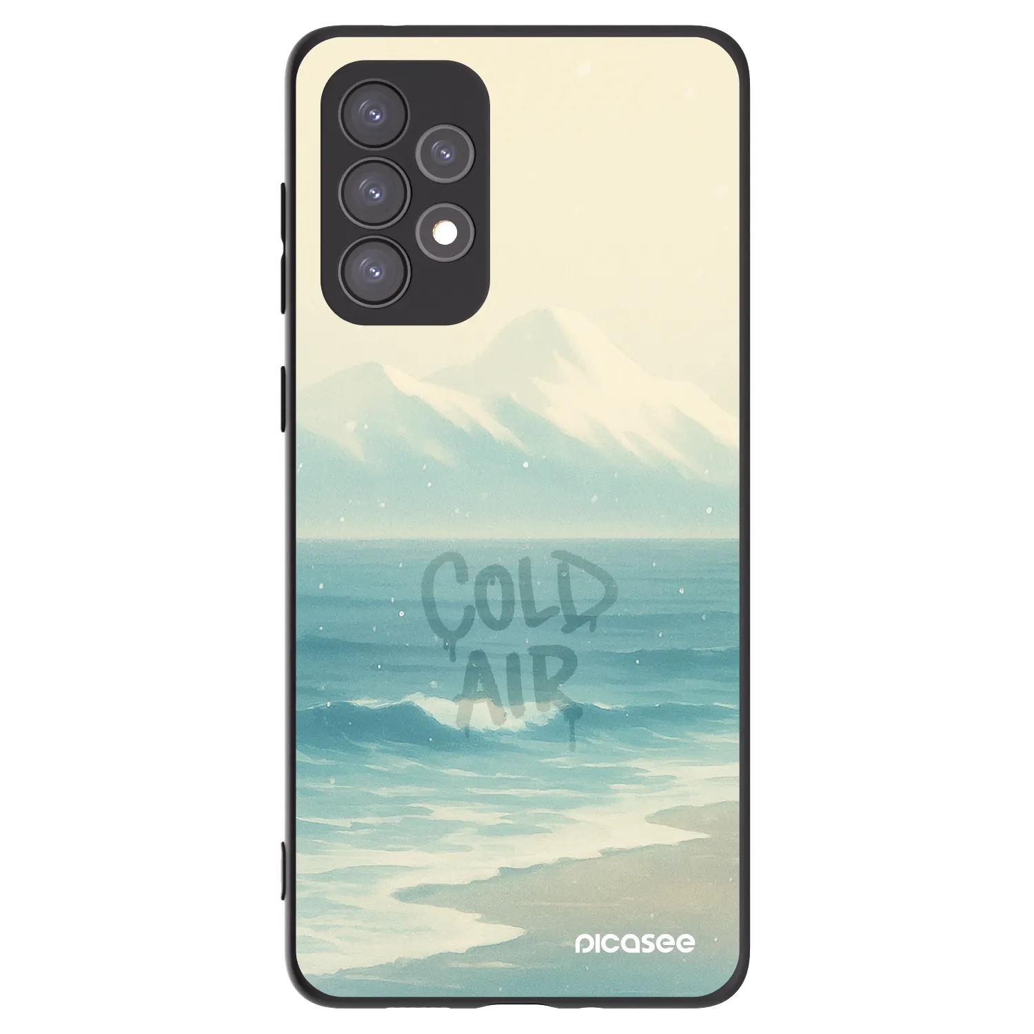 Picasee silikonový černý obal pro Samsung Galaxy A73 5G - COLD AIR