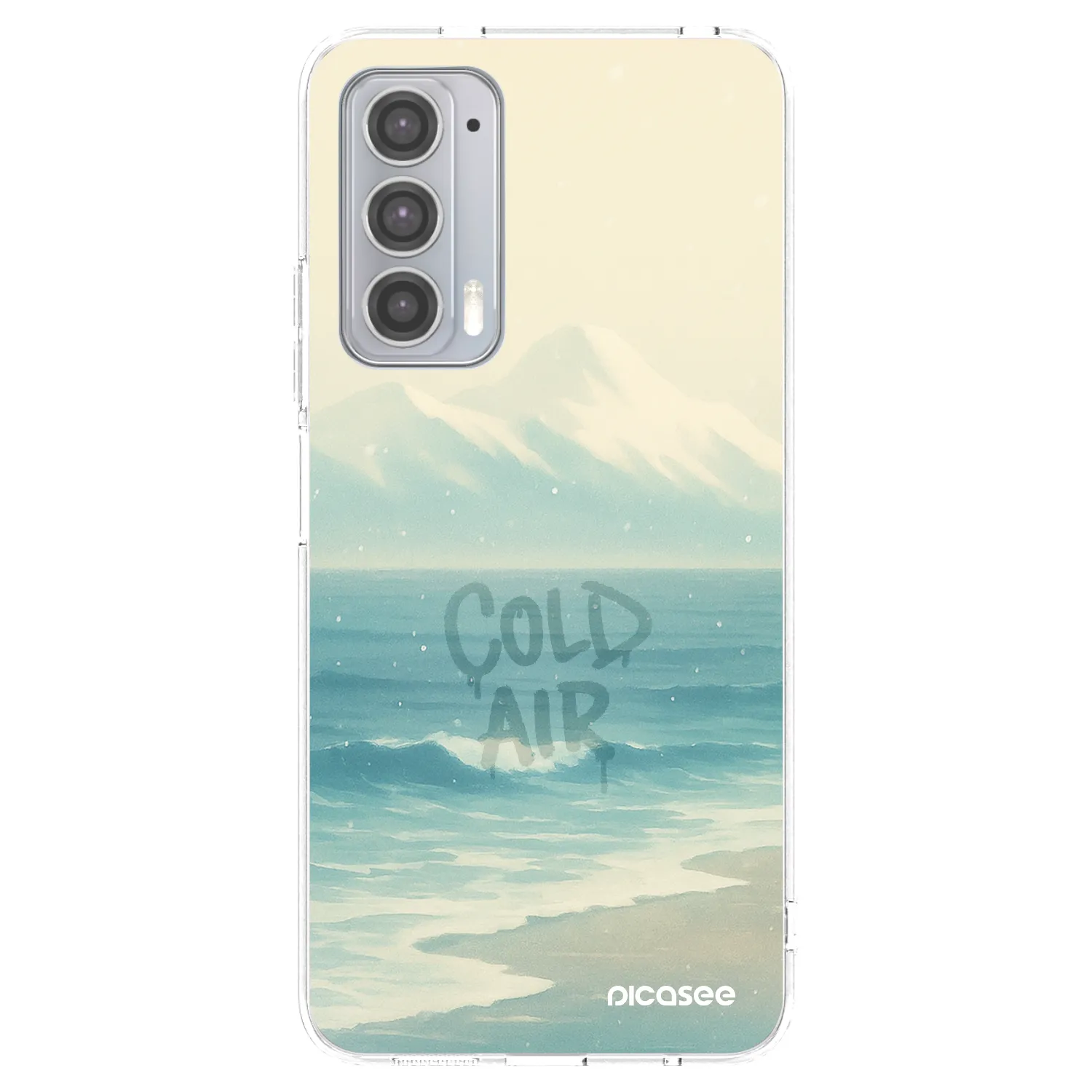 Picasee silikonový průhledný obal pro Motorola Edge 20 - COLD AIR