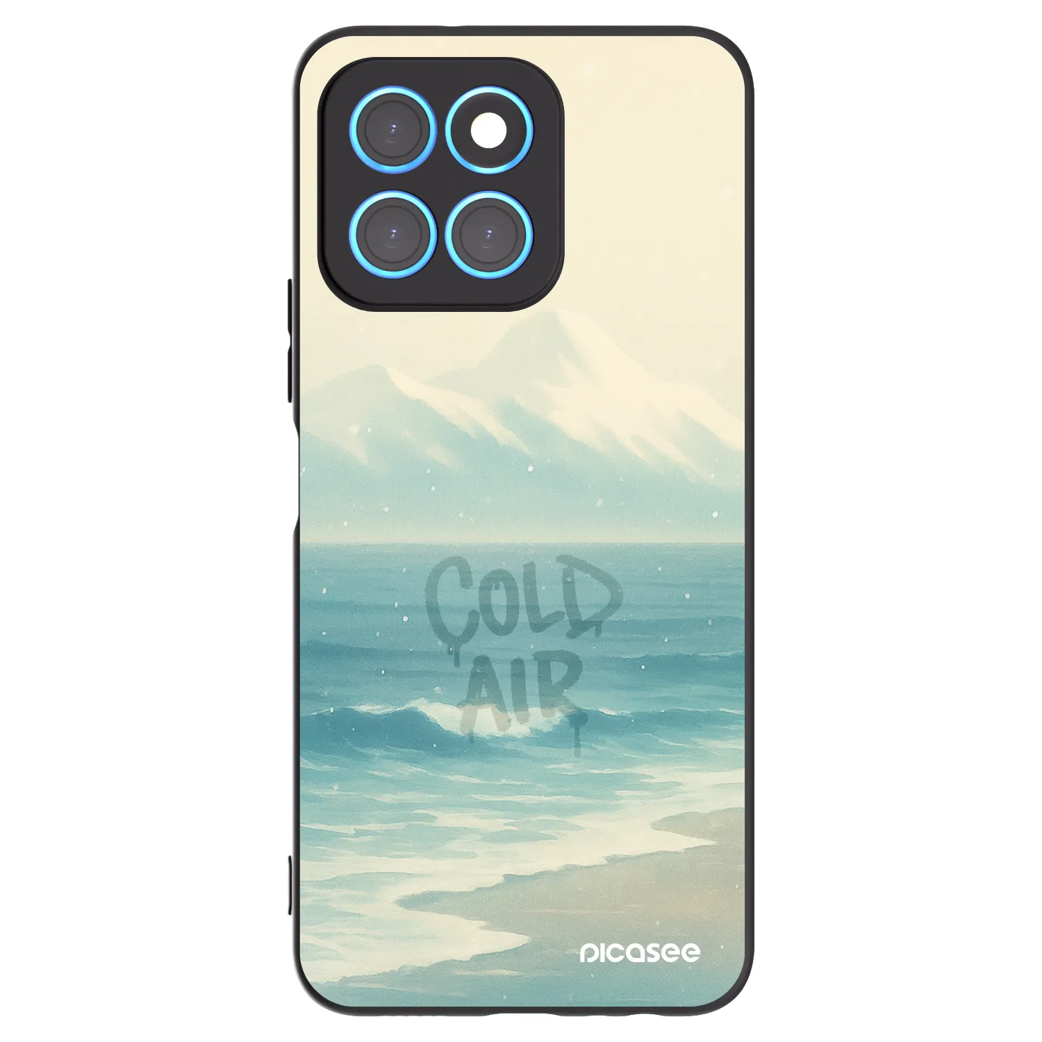 Picasee silikonový černý obal pro Honor X8 5G - COLD AIR