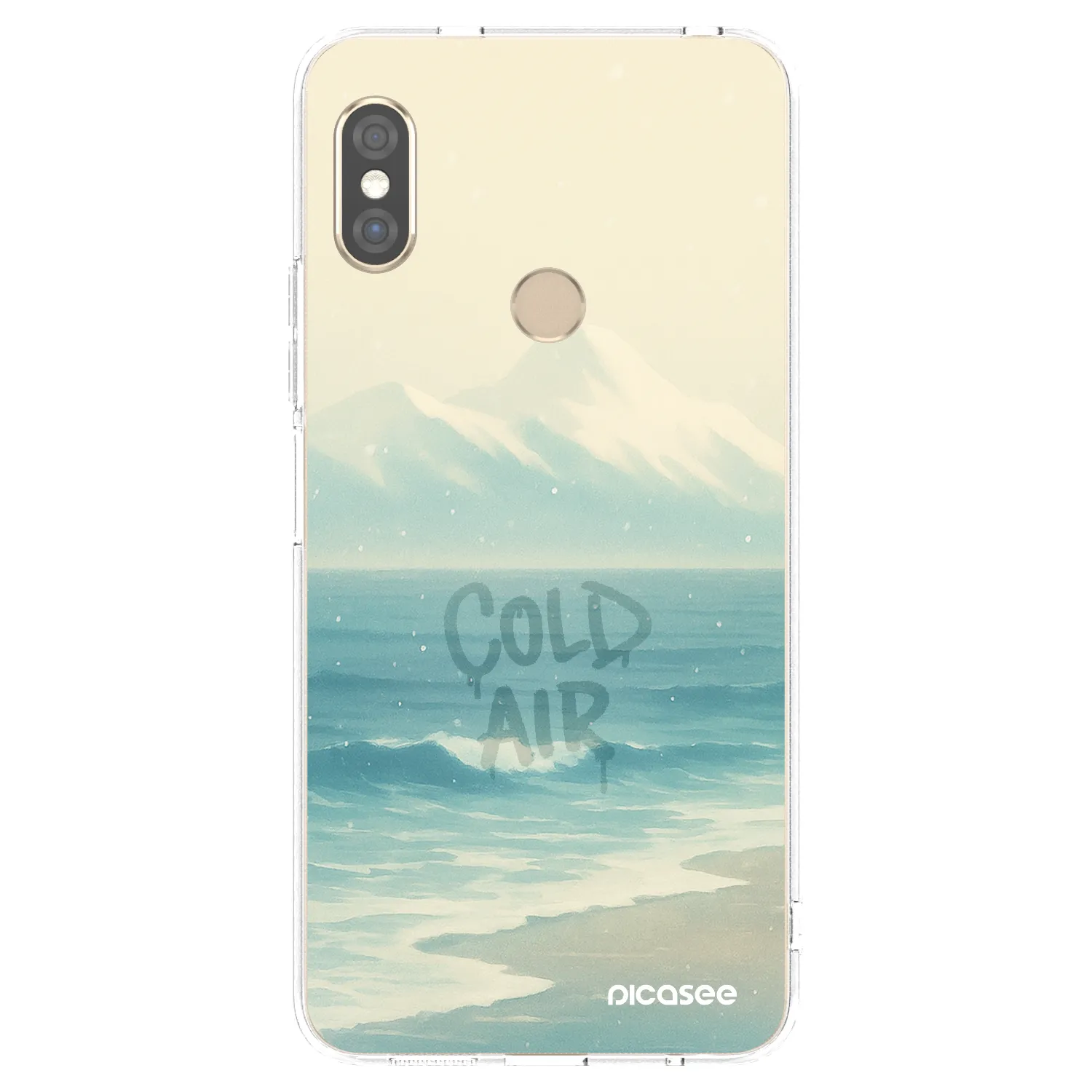 Picasee silikonový průhledný obal pro Xiaomi Redmi Note 5 Global - COLD AIR