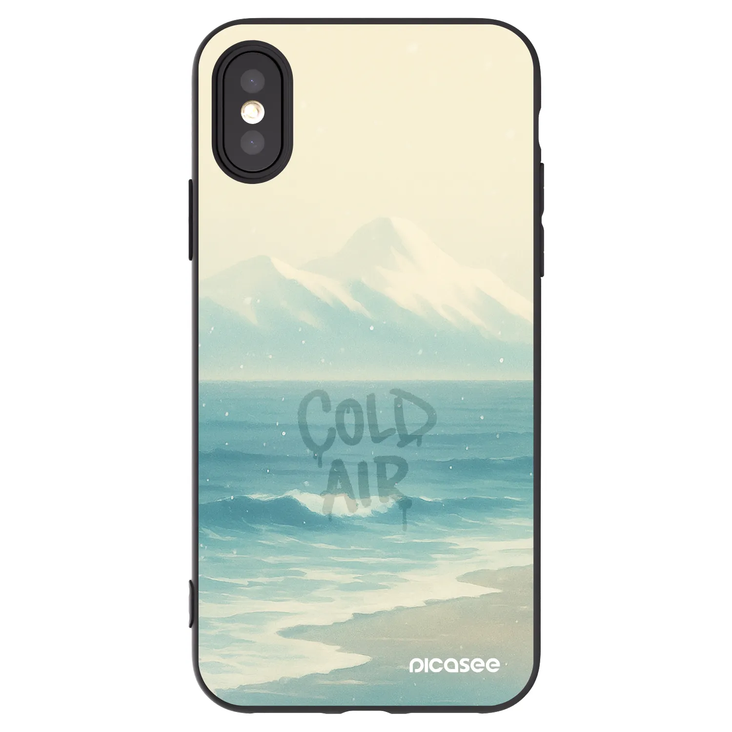 Picasee silikonový černý obal pro Apple iPhone X/XS - COLD AIR