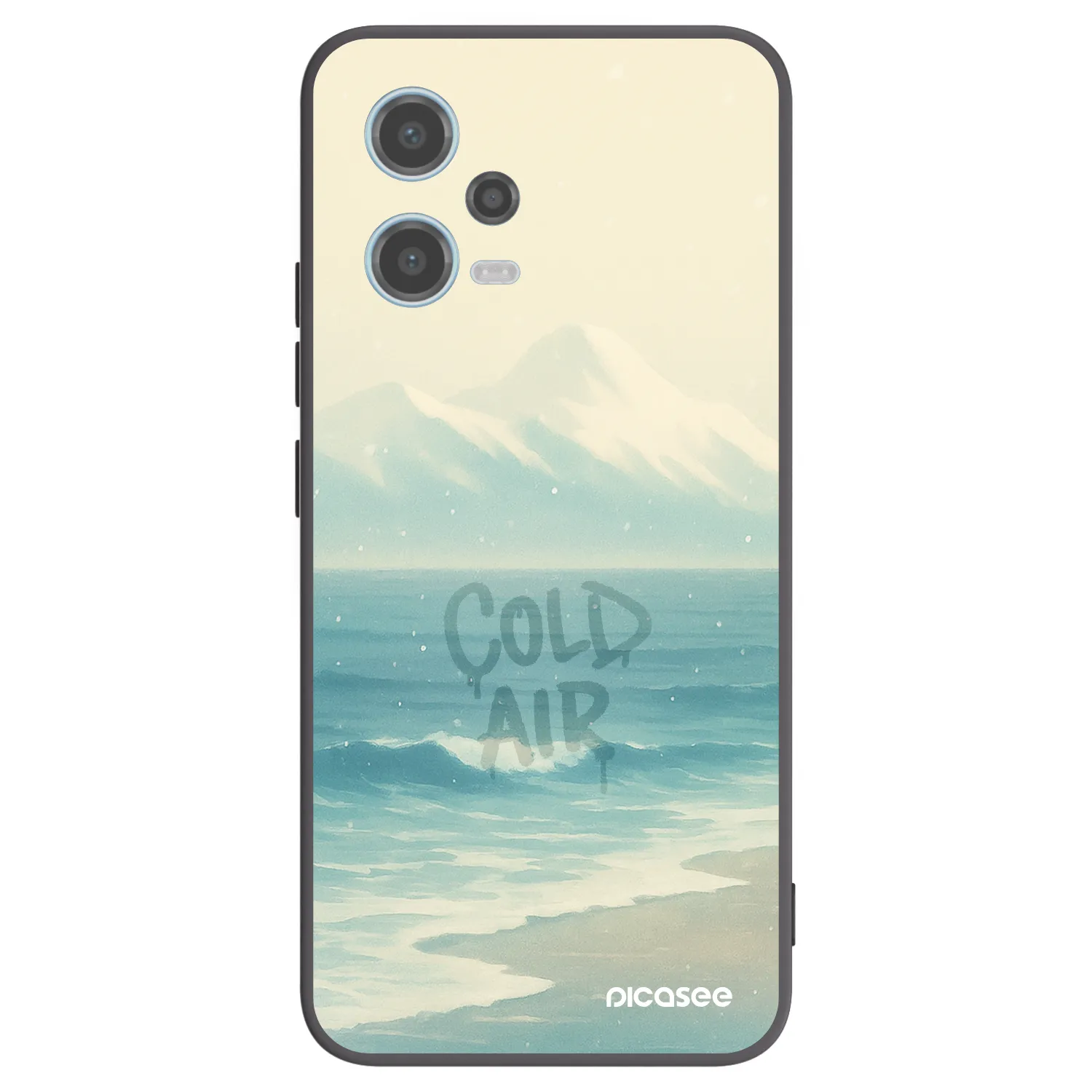 Picasee silikonový černý obal pro Xiaomi Redmi Note 12 5G - COLD AIR