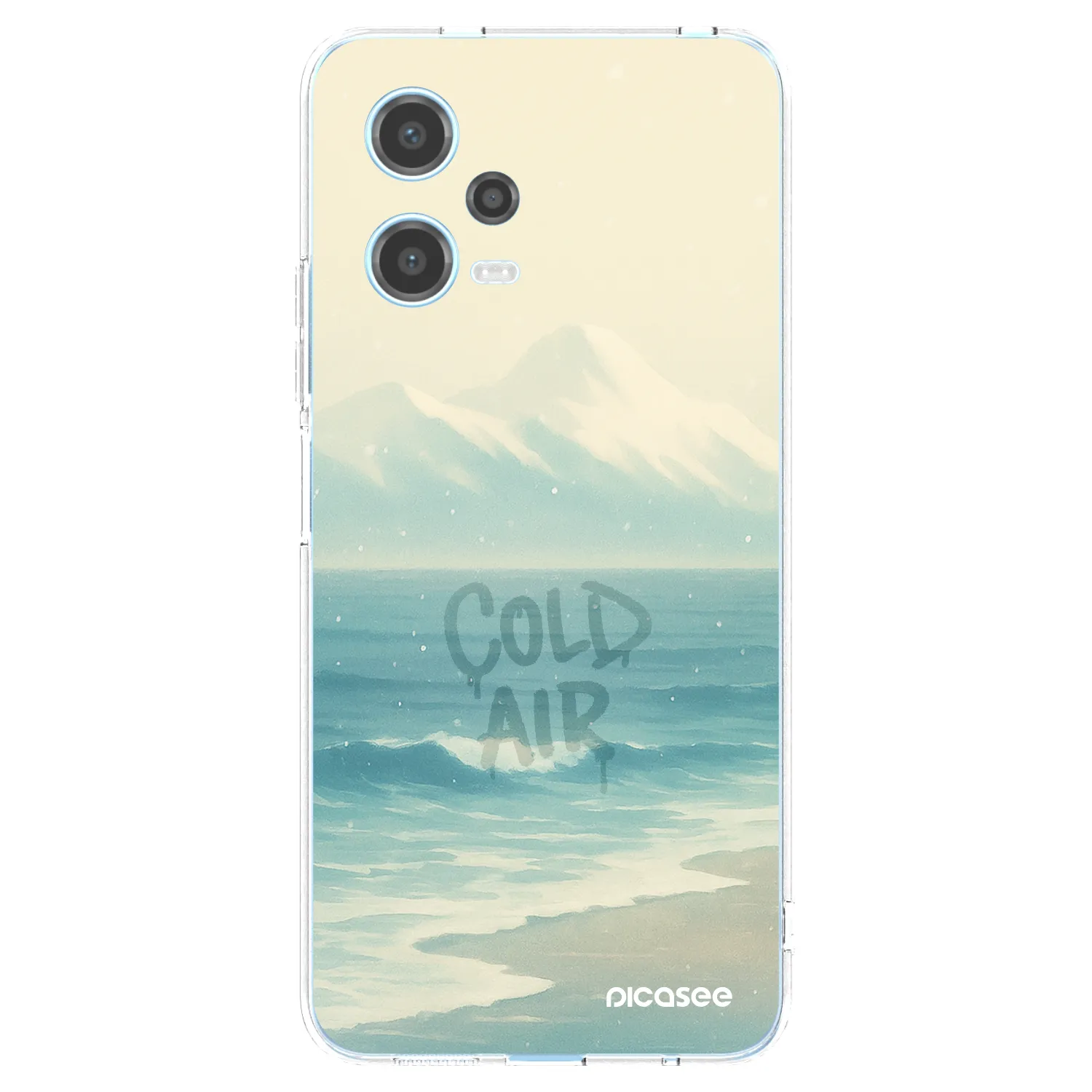 Picasee silikonový průhledný obal pro Xiaomi Redmi Note 12 5G - COLD AIR