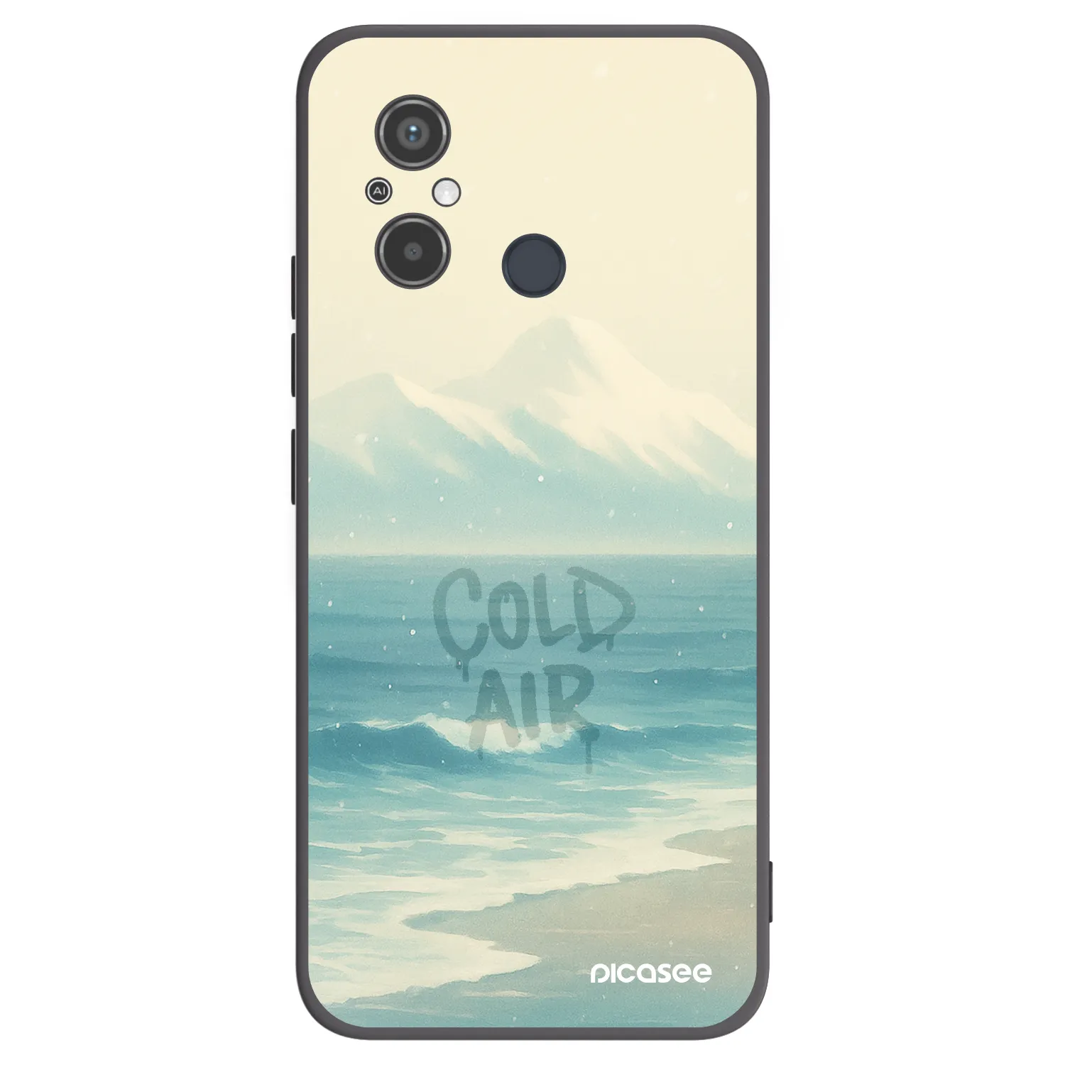Picasee silikonový černý obal pro Xiaomi Redmi 12C - COLD AIR