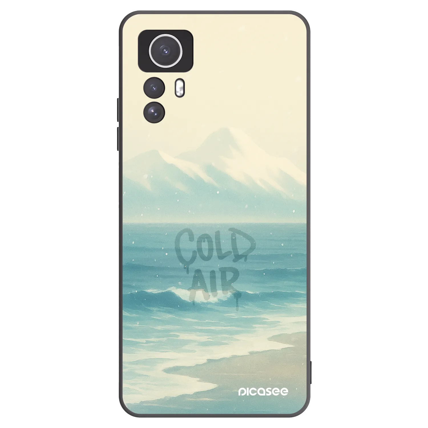 Picasee silikonový černý obal pro Xiaomi Redmi Note 12S - COLD AIR