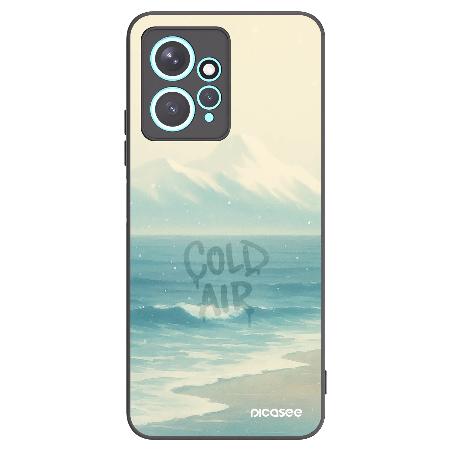 Picasee silikonový černý obal pro Xiaomi Redmi Note 12 4G - COLD AIR