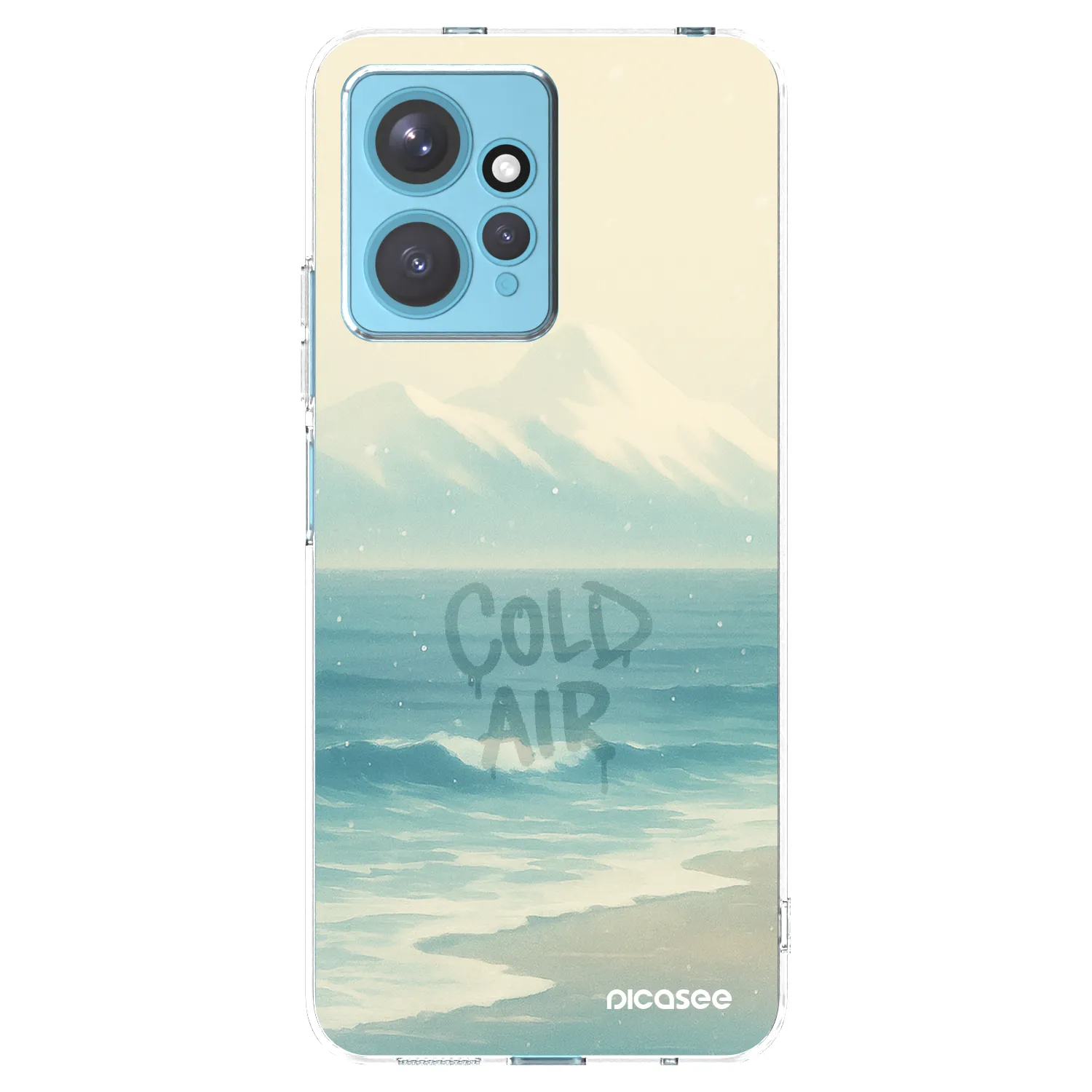 Picasee silikonový průhledný obal pro Xiaomi Redmi Note 12 4G - COLD AIR