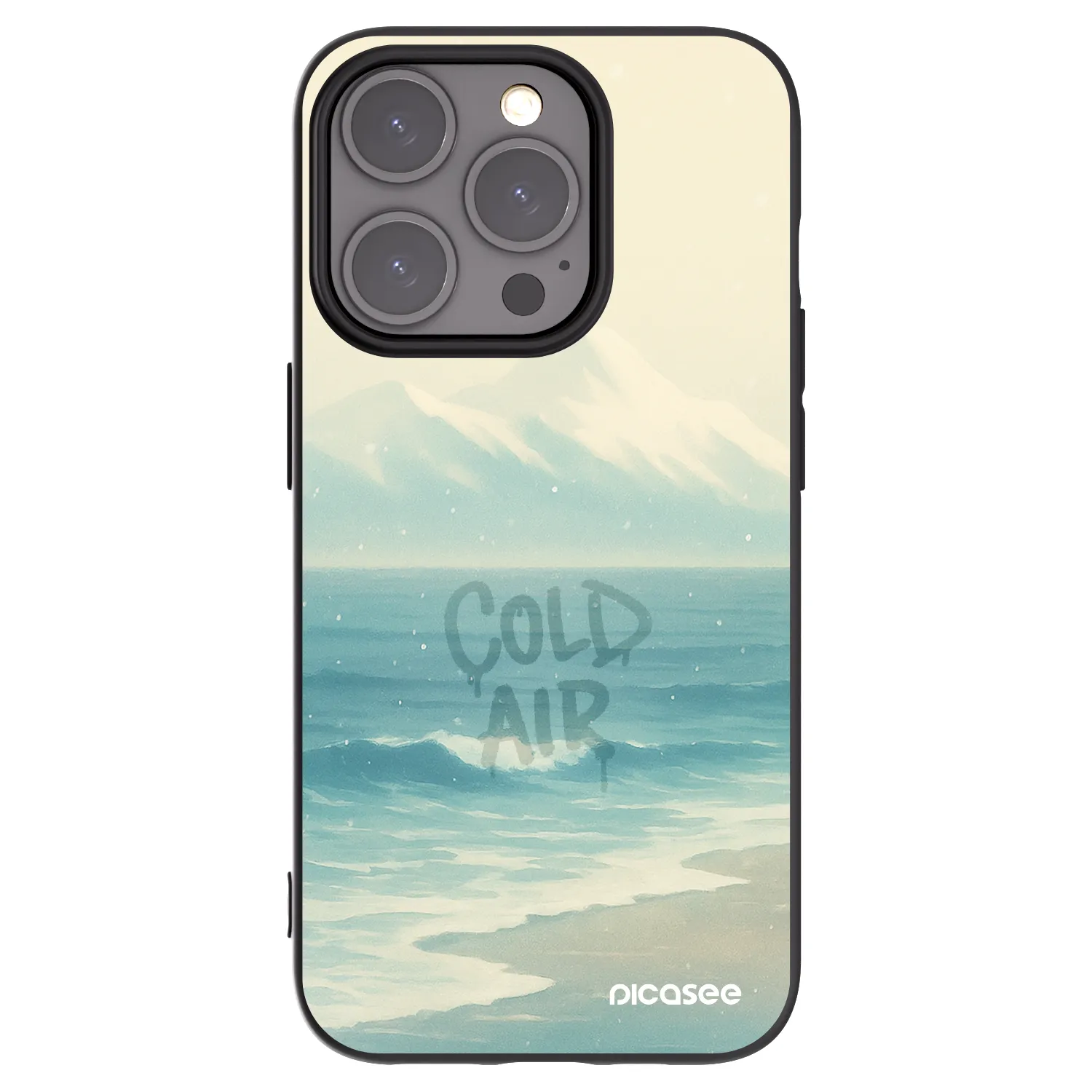 Picasee silikonový černý obal pro Apple iPhone 15 Pro - COLD AIR