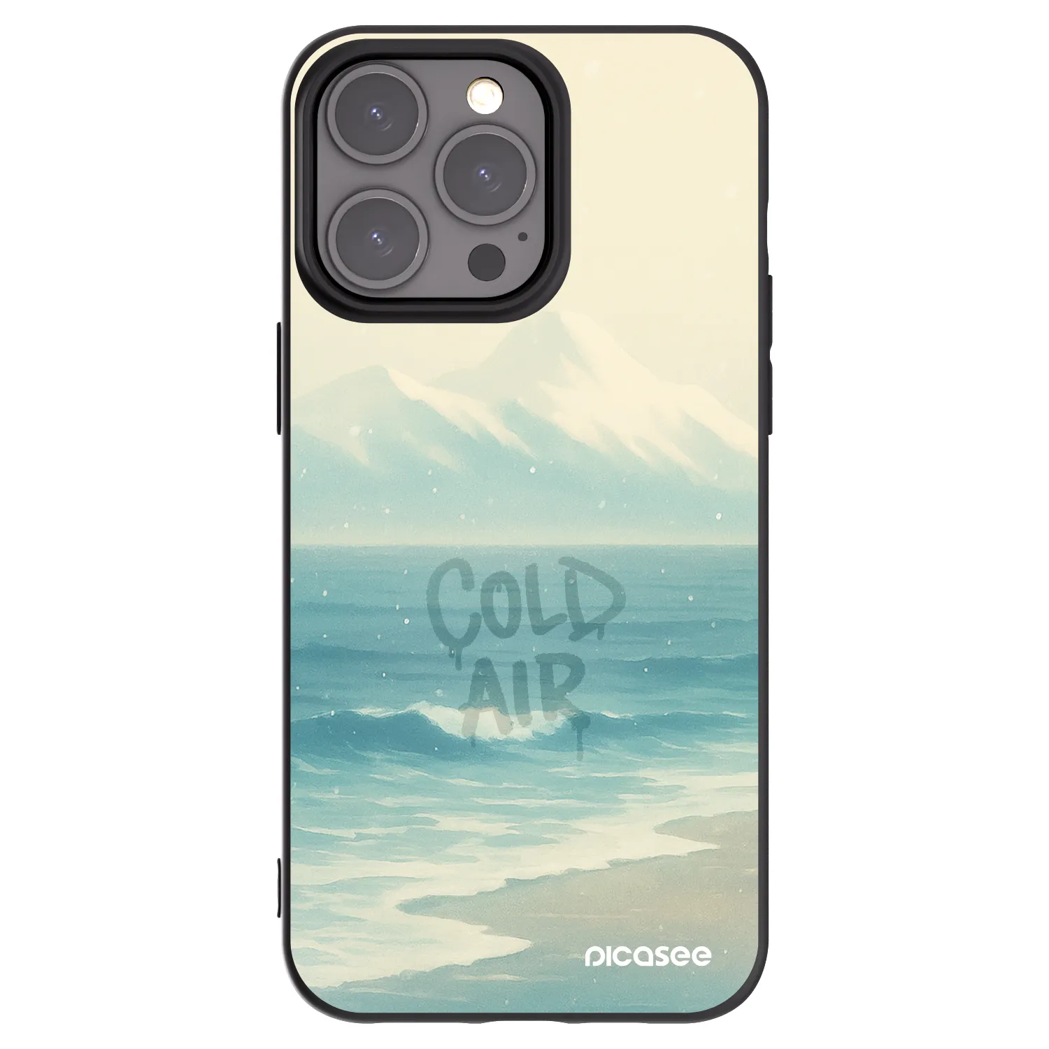 Picasee silikonový černý obal pro Apple iPhone 15 Pro Max - COLD AIR