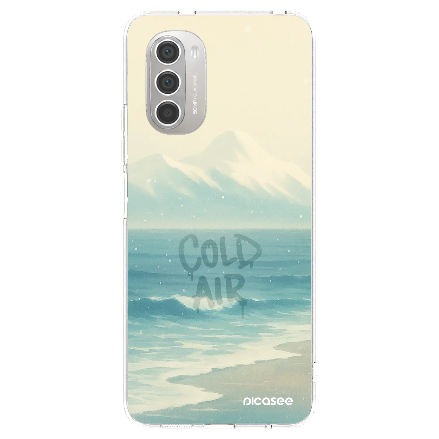 Picasee silikonový průhledný obal pro Motorola Moto G51 - COLD AIR