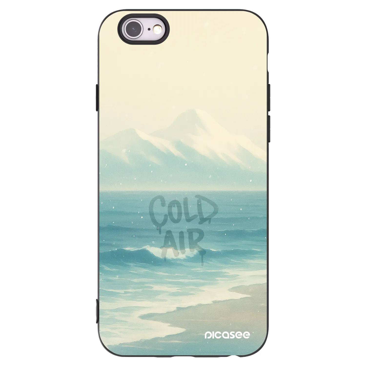 Picasee silikonový černý obal pro Apple iPhone 6/6S - COLD AIR