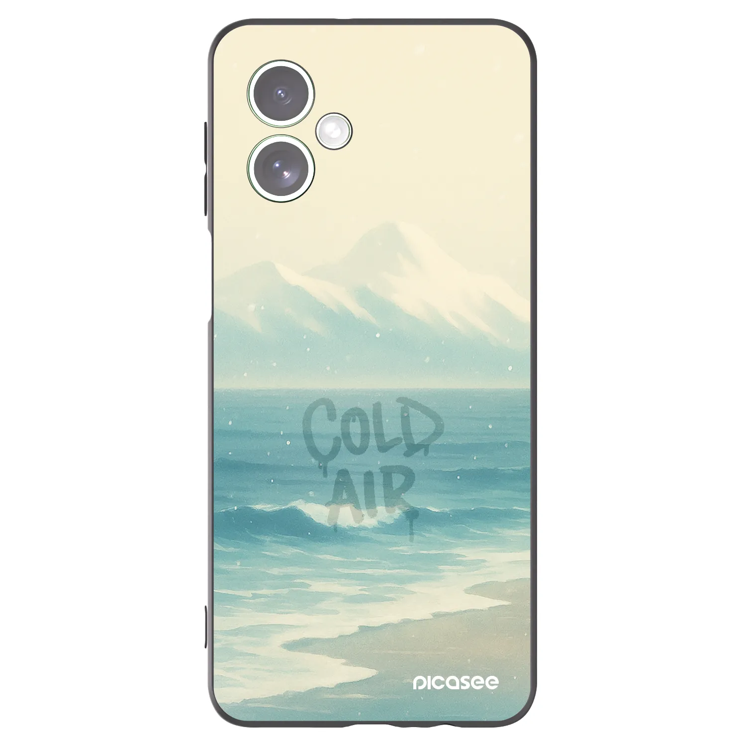 Picasee silikonový černý obal pro Motorola Moto G54 5G - COLD AIR