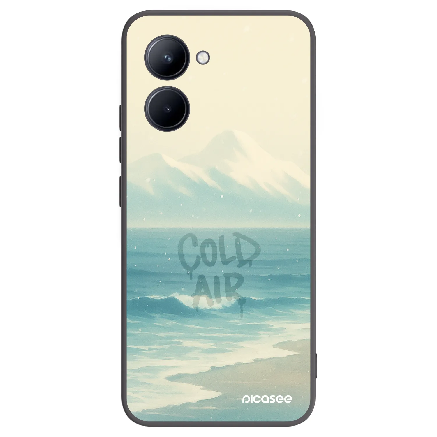 Picasee silikonový černý obal pro Realme C33 (2023) - COLD AIR