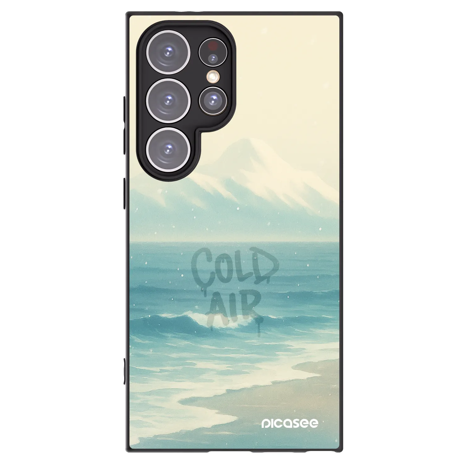 Picasee silikonový černý obal pro Samsung Galaxy S24 Ultra S928B 5G - COLD AIR