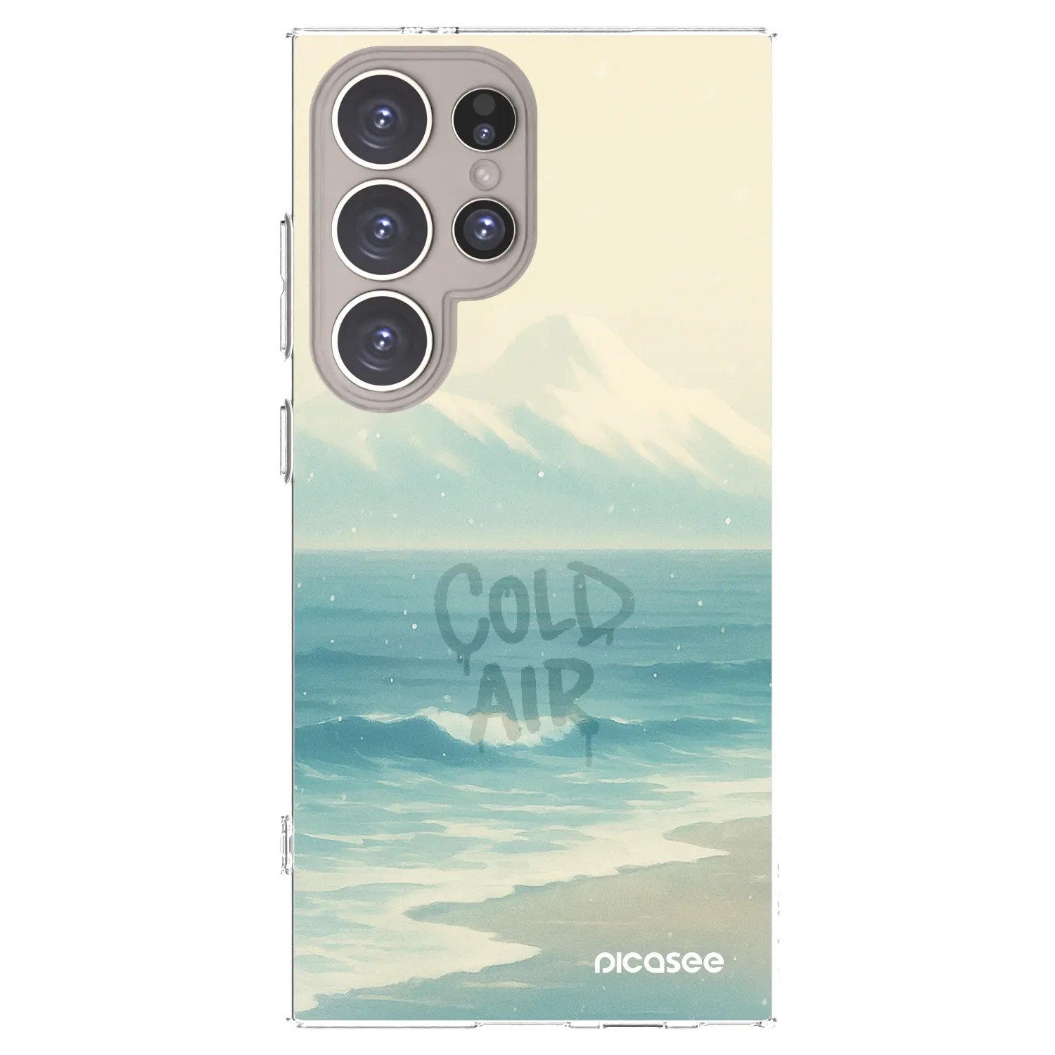 Picasee silikonový průhledný obal pro Samsung Galaxy S24 Ultra S928B 5G - COLD AIR