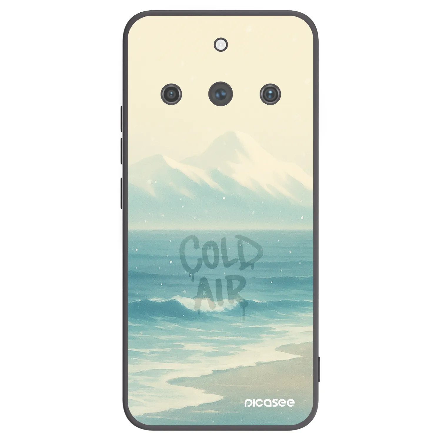 Picasee silikonový černý obal pro Realme 11 Pro+ - COLD AIR