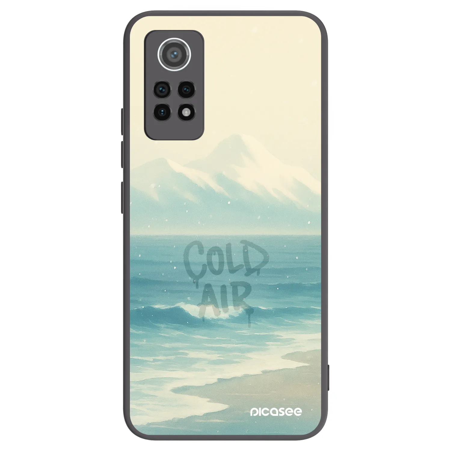 Picasee silikonový černý obal pro Xiaomi Redmi Note 12 Pro 4G - COLD AIR