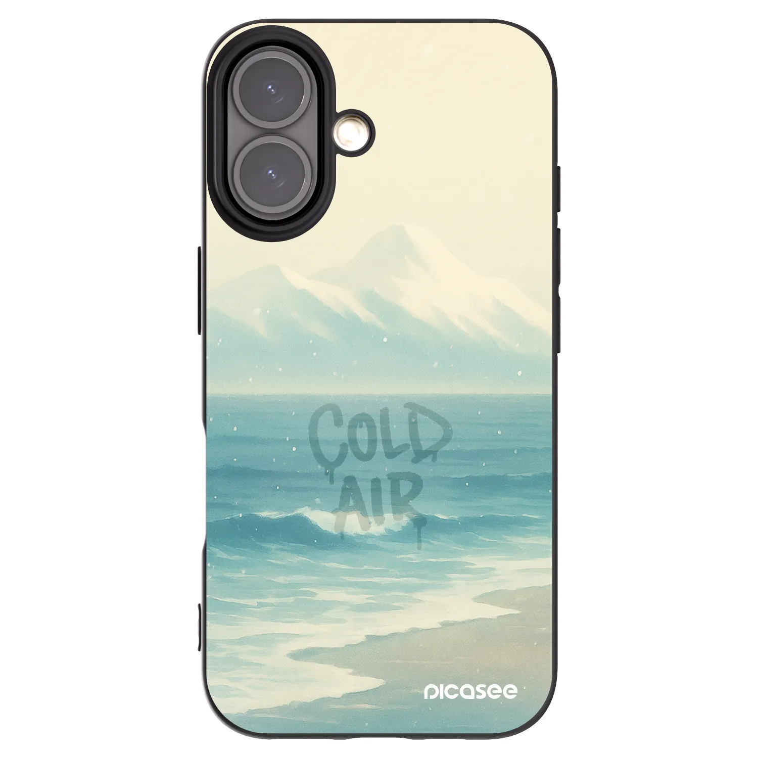 Picasee silikonový černý obal pro Apple iPhone 16 - COLD AIR