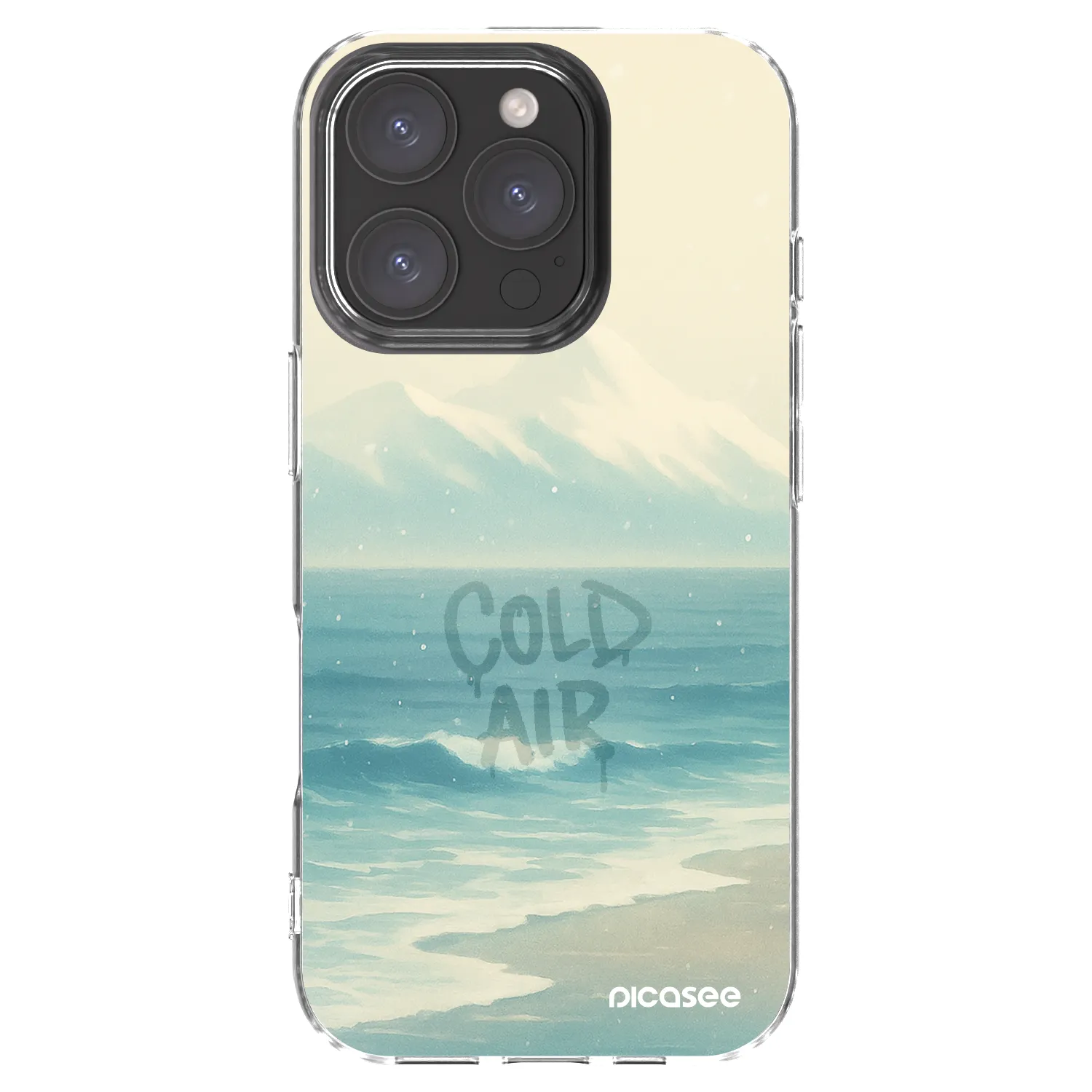 Picasee silikonový průhledný obal pro Apple iPhone 16 Pro - COLD AIR