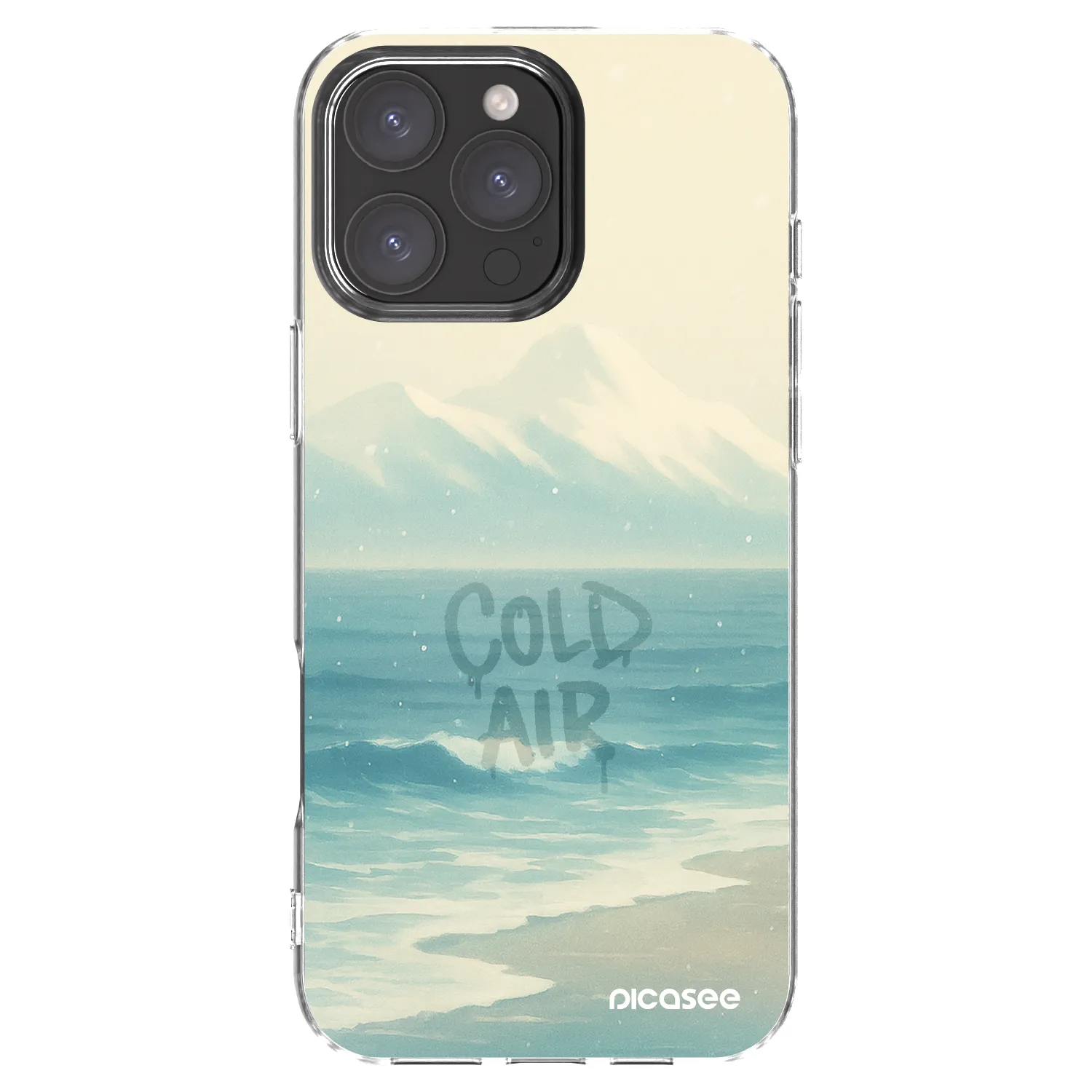Picasee silikonový průhledný obal pro Apple iPhone 16 Pro Max - COLD AIR