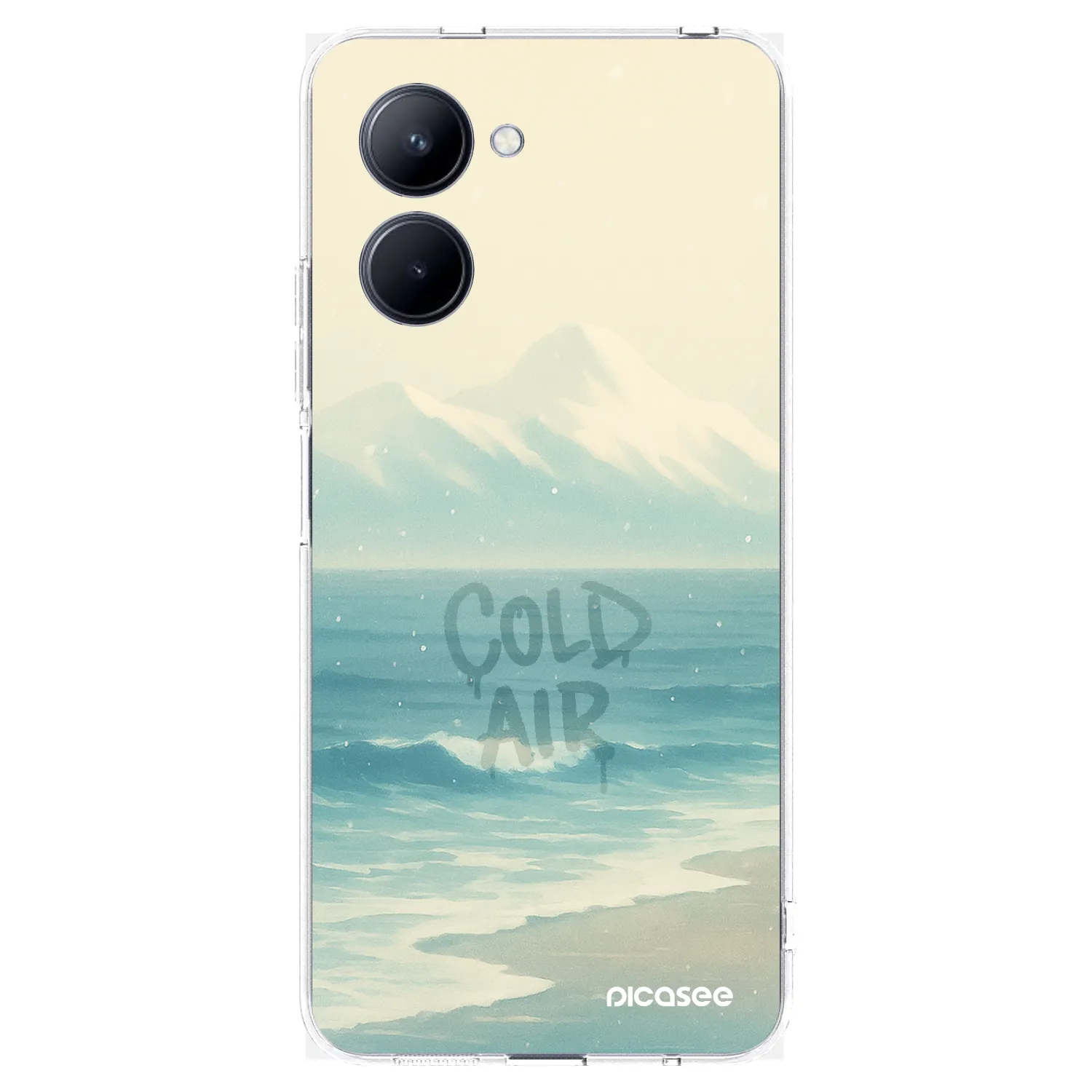 Picasee silikonový průhledný obal pro Realme C33 (2023) - COLD AIR