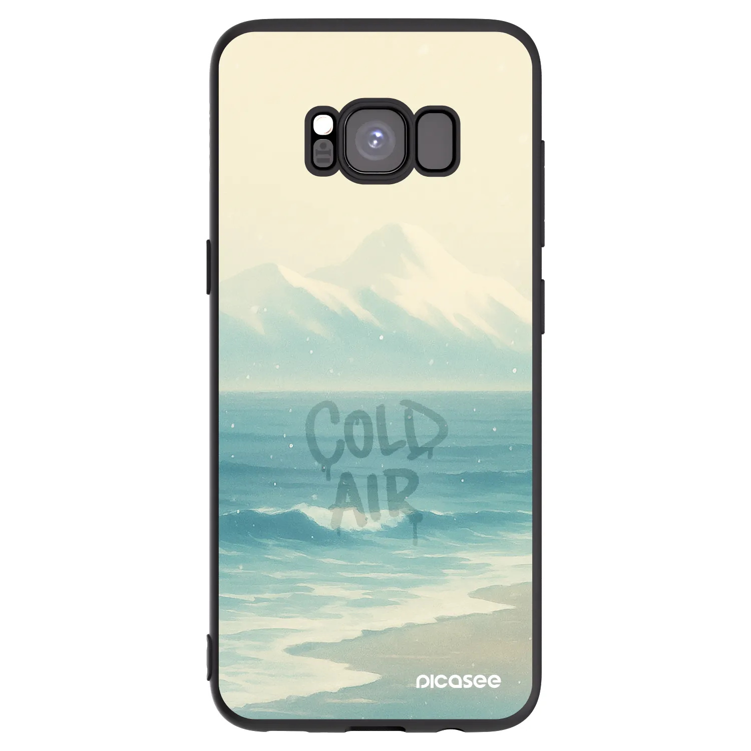 Picasee silikonový černý obal pro Samsung Galaxy S8 G950F - COLD AIR