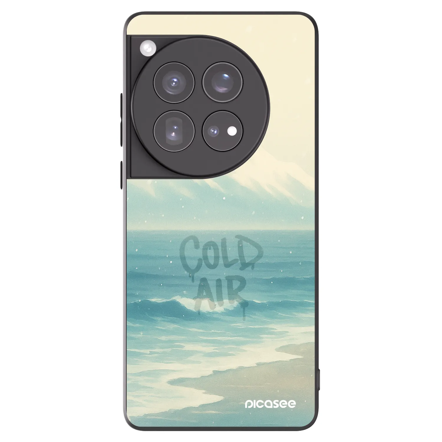 Picasee silikonový černý obal pro OnePlus 12 5G - COLD AIR