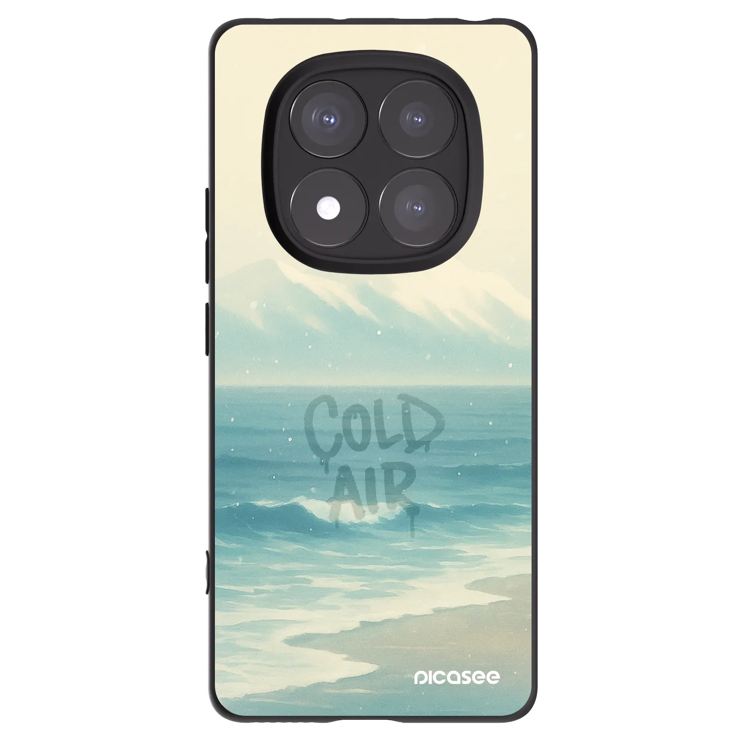 Picasee silikonový černý obal pro Xiaomi Redmi Note 14 Pro 5G - COLD AIR