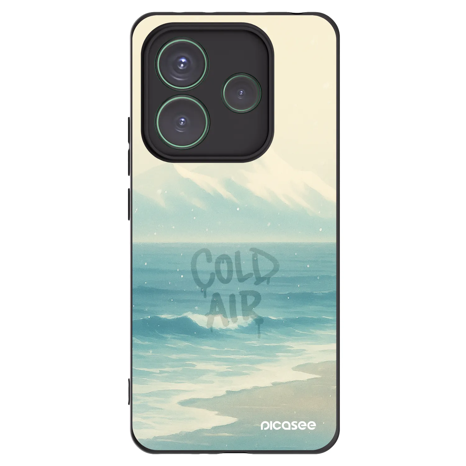 Picasee silikonový černý obal pro Xiaomi Redmi Note 14 5G - COLD AIR