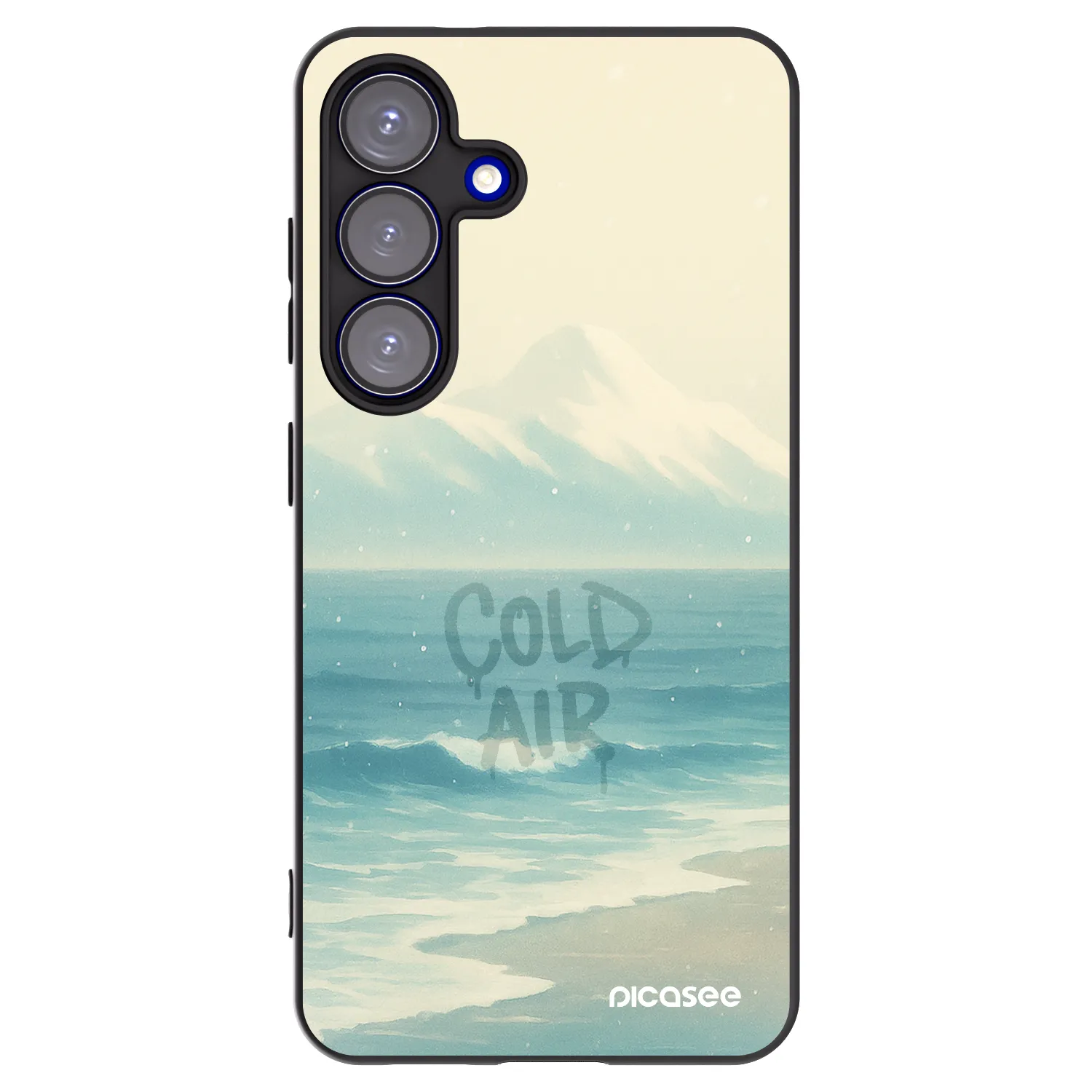 Picasee silikonový černý obal pro Samsung Galaxy S25 5G - COLD AIR