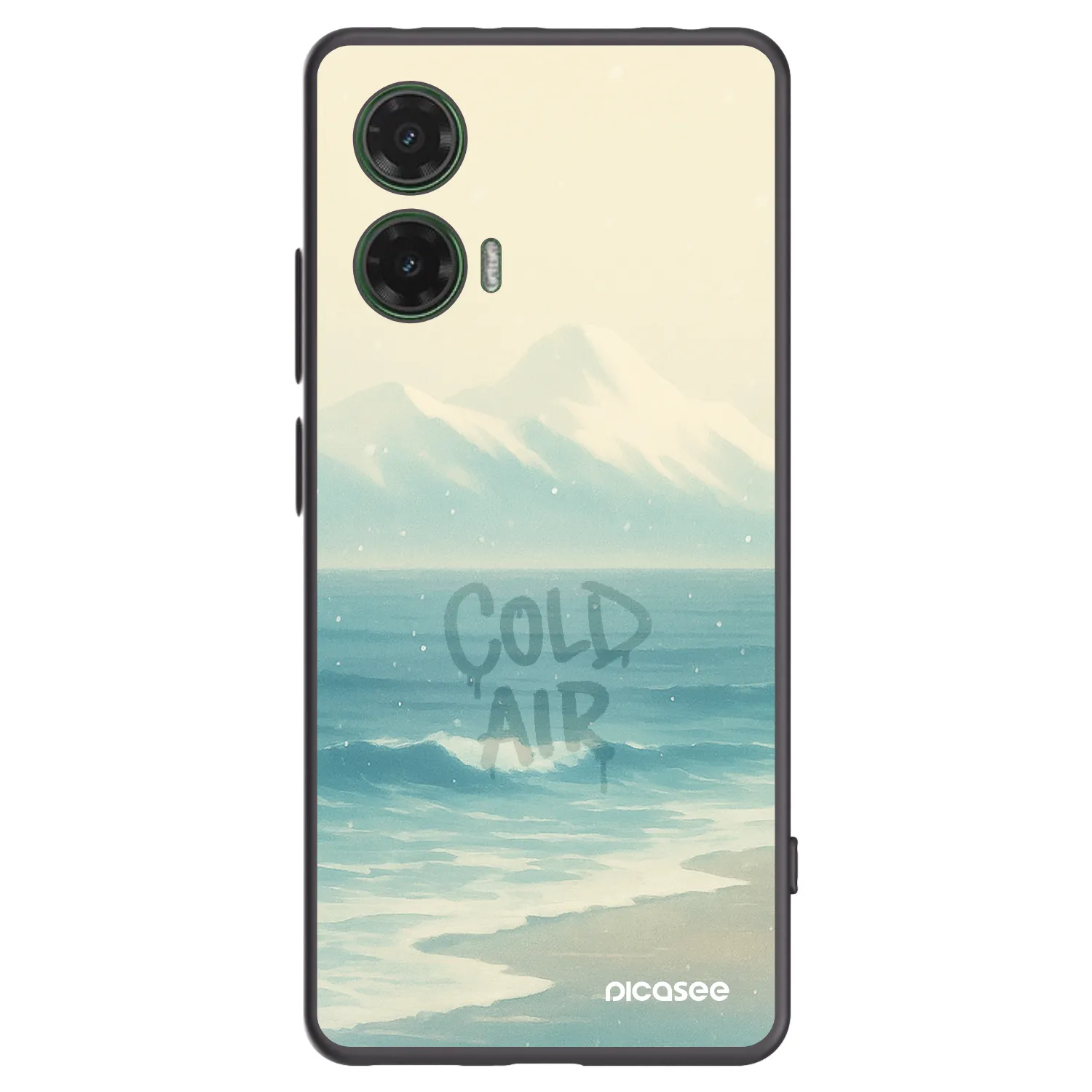 Picasee silikonový černý obal pro Motorola Moto G35 5G - COLD AIR