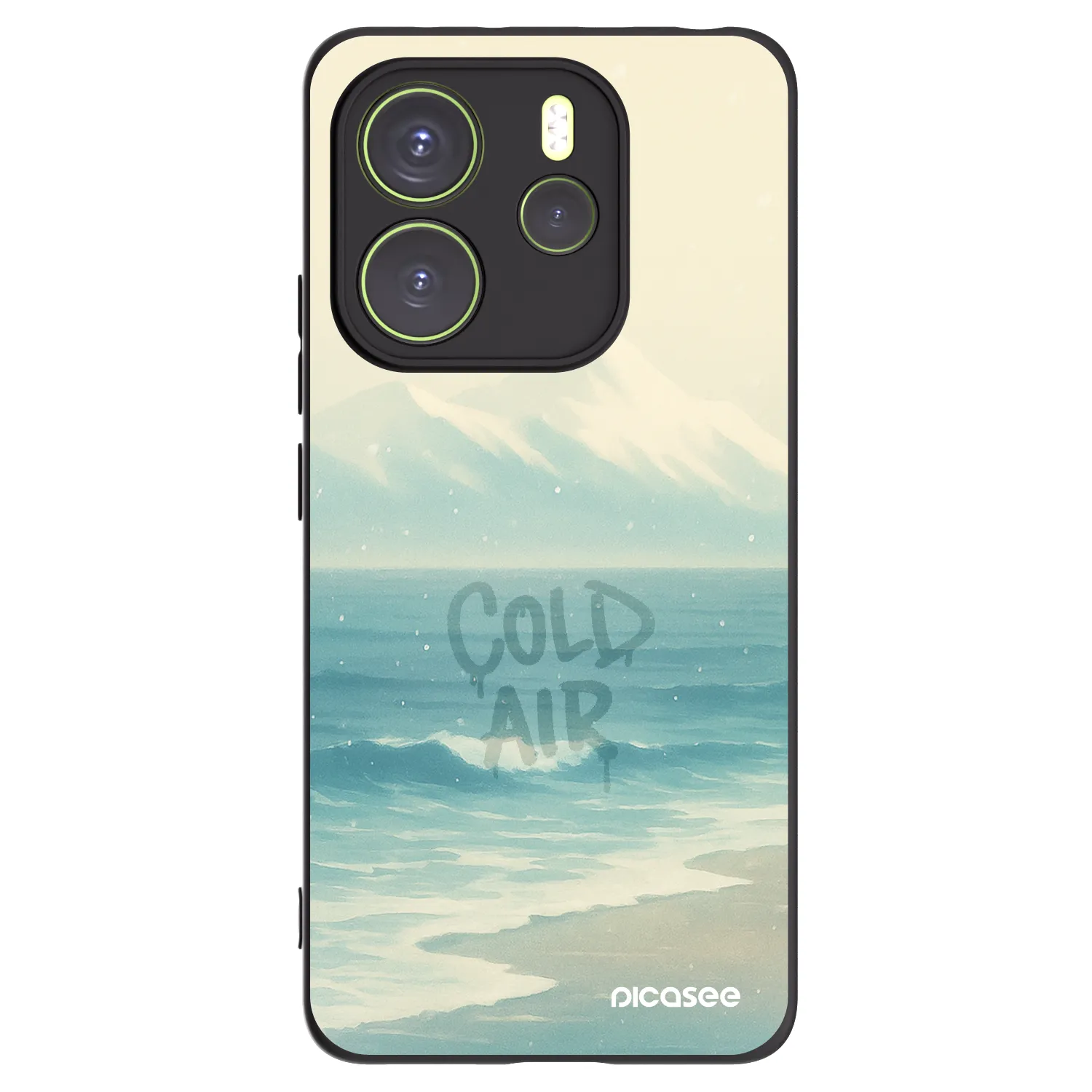 Picasee silikonový černý obal pro Xiaomi Redmi Note 14 4G - COLD AIR